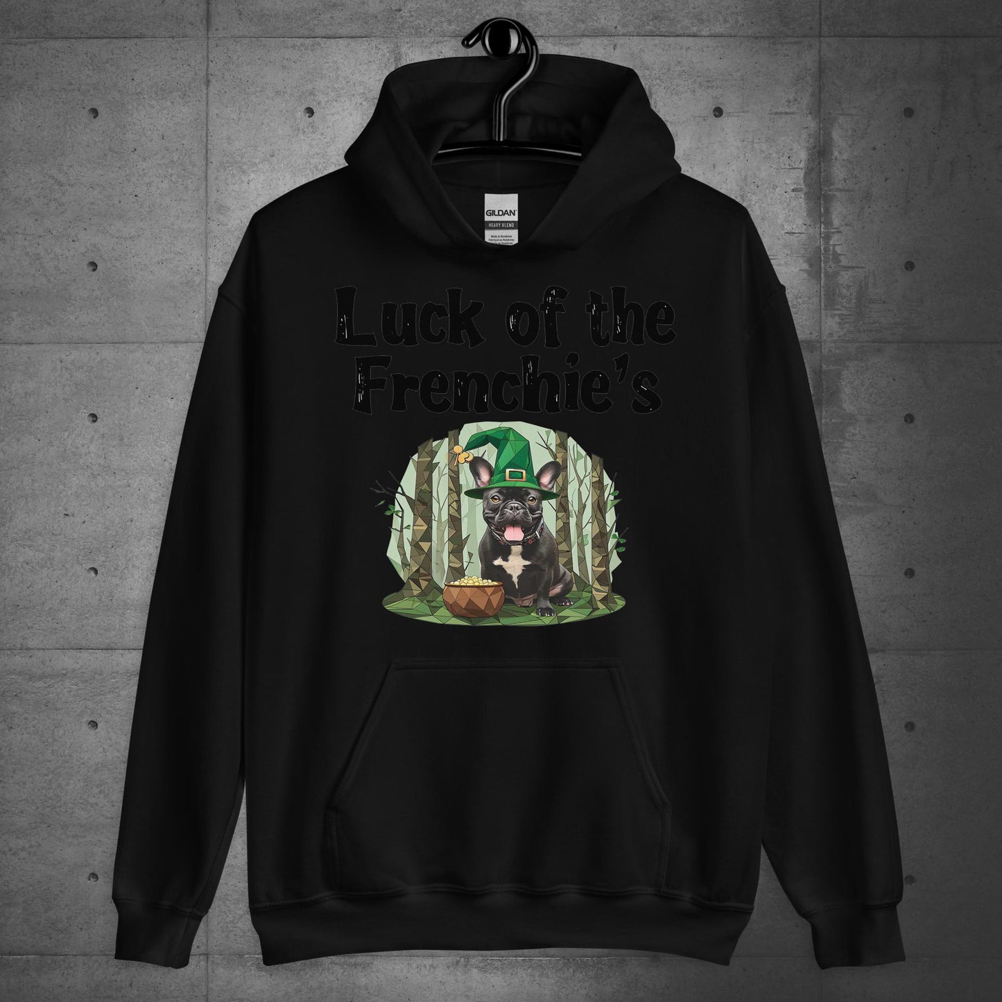 St. Pawtrick's Forest Frenchie Unisex Hoodie