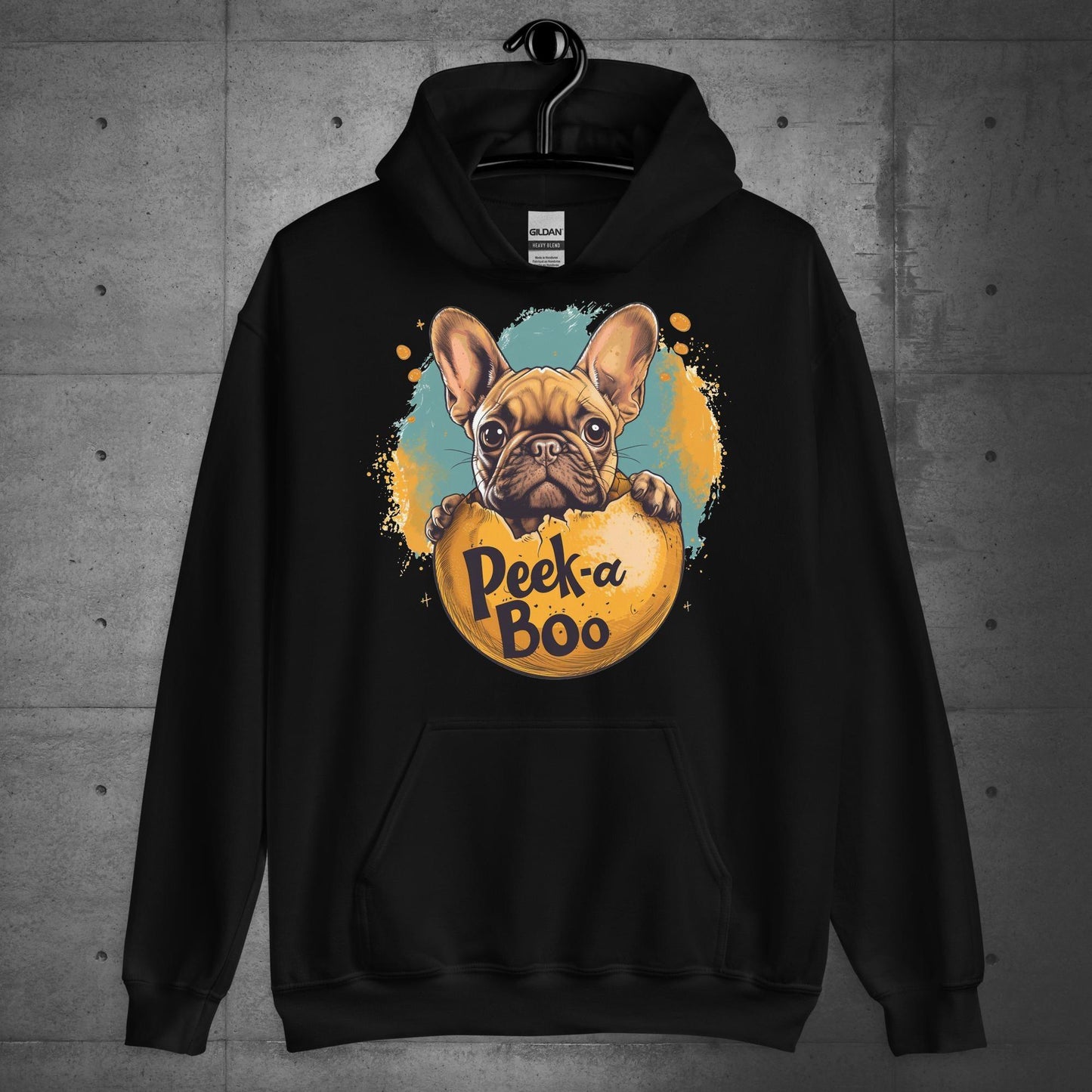"Peek-a-Boo Frenchie" - Unisex Hoodie - Frenchie Emporium