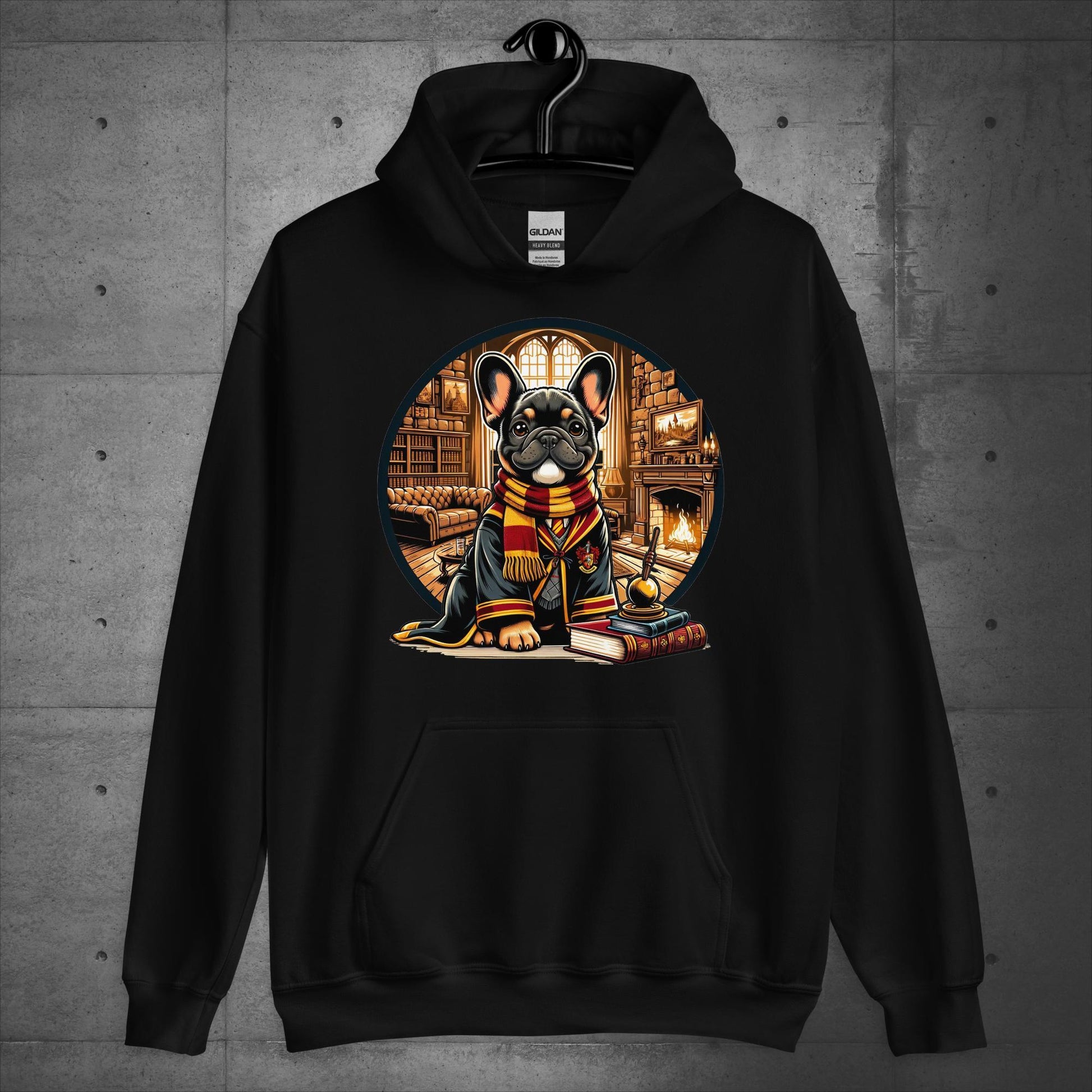 Unisex "Gryffindor Frenchie" Hoodie: - Frenchie Emporium
