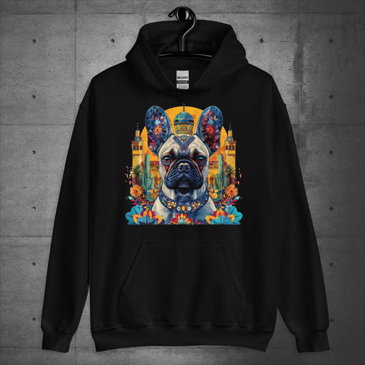 Colorful Marrakesh Medina Frenchie Unisex Hoodie - Frenchie Emporium