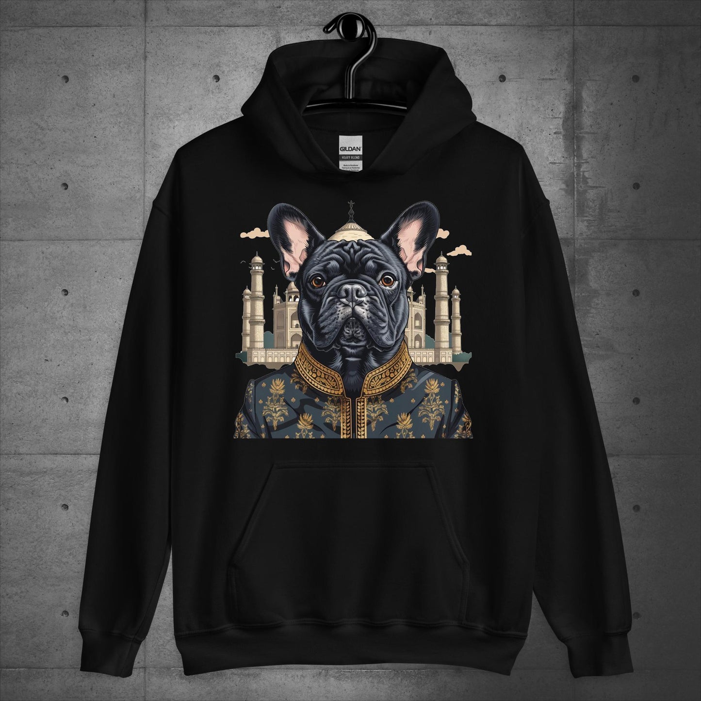 Enchanting Taj Mahal Frenchie Unisex Hoodie - Frenchie Emporium