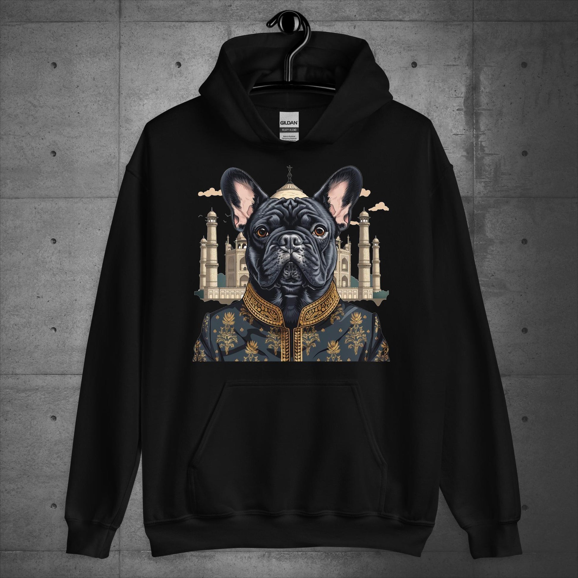 Enchanting Taj Mahal Frenchie Unisex Hoodie - Frenchie Emporium
