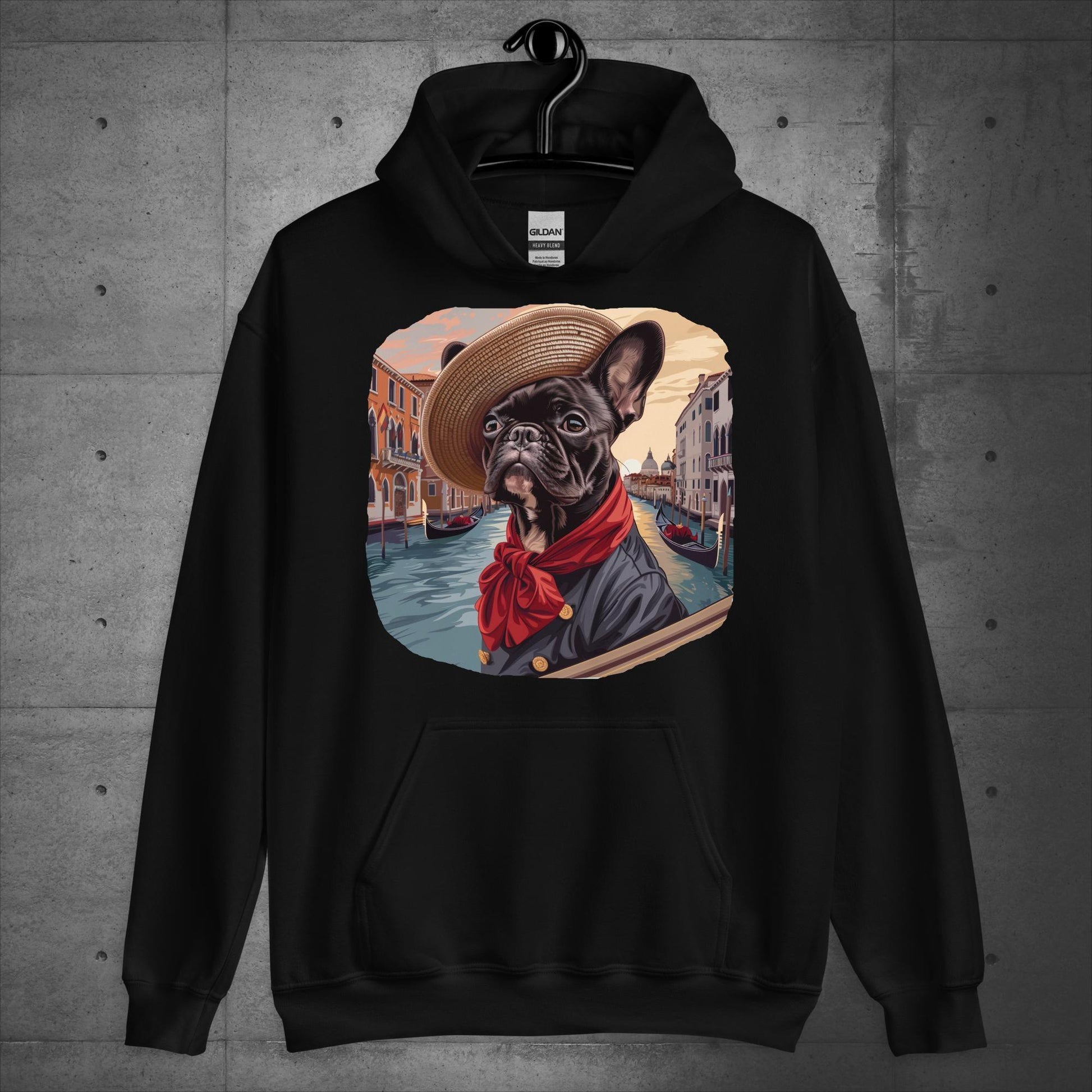Frenchie as Venice Gondolier - Unisex Hoodie - Frenchie Emporium