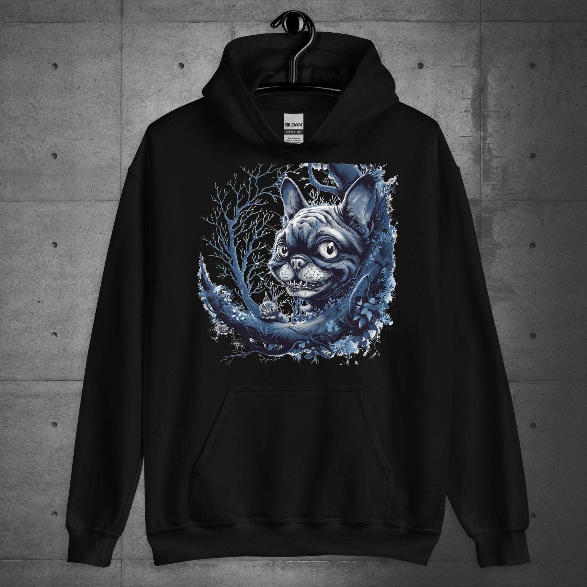 Frenchie Cheshire Cat - Unisex Hoodie - Frenchie Emporium
