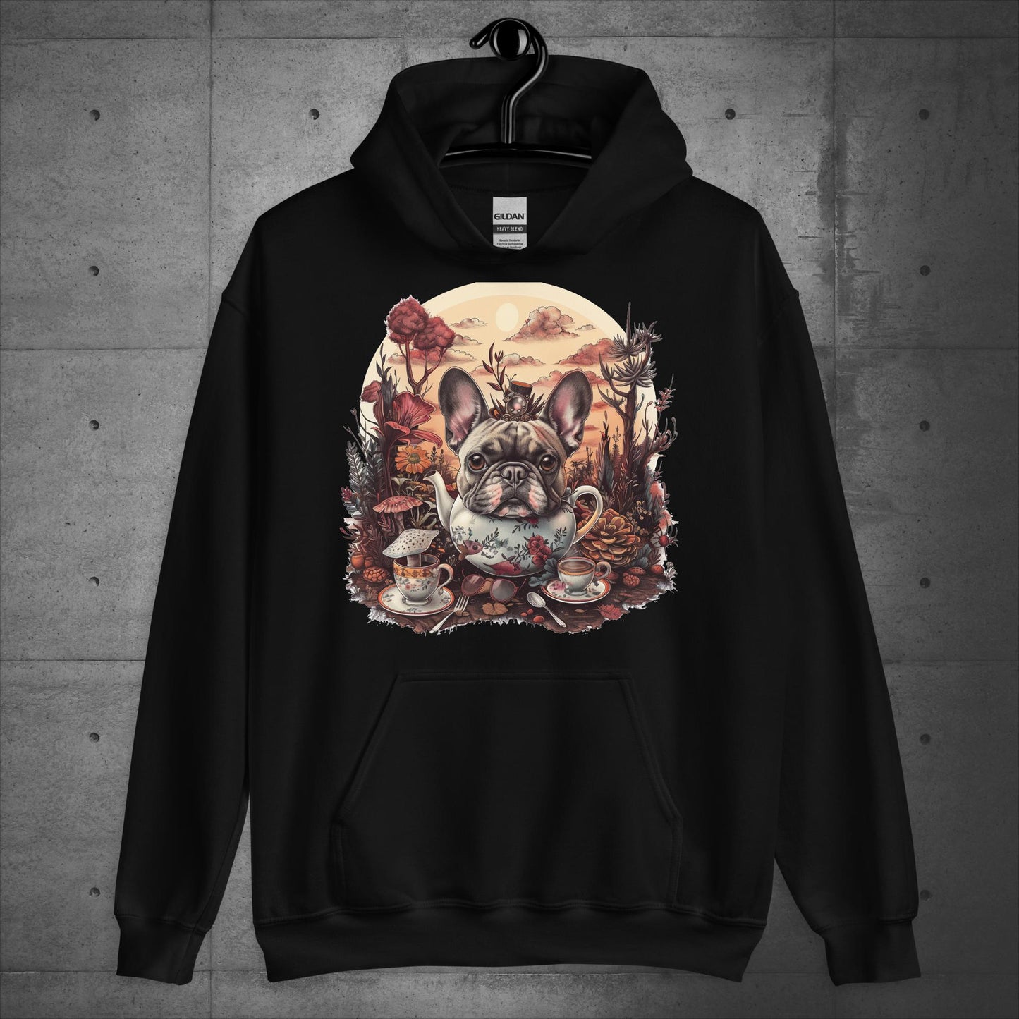 Tea Party Frenchie  - Unisex Hoodie