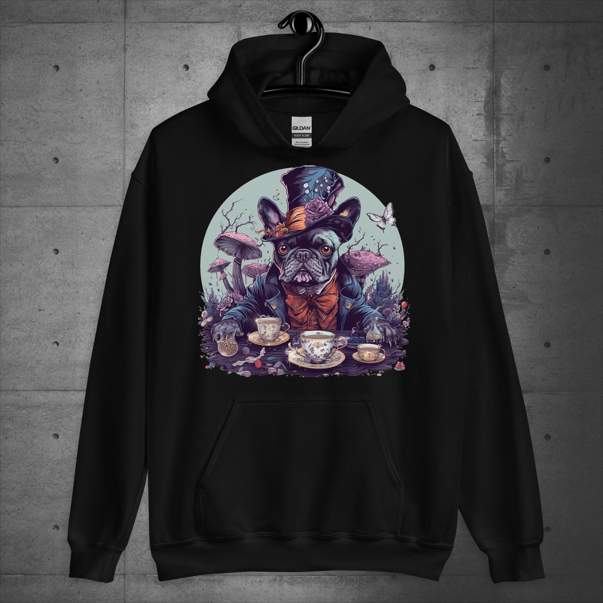 Frenchie Mad Hatter - Unisex Hoodie - Frenchie Emporium