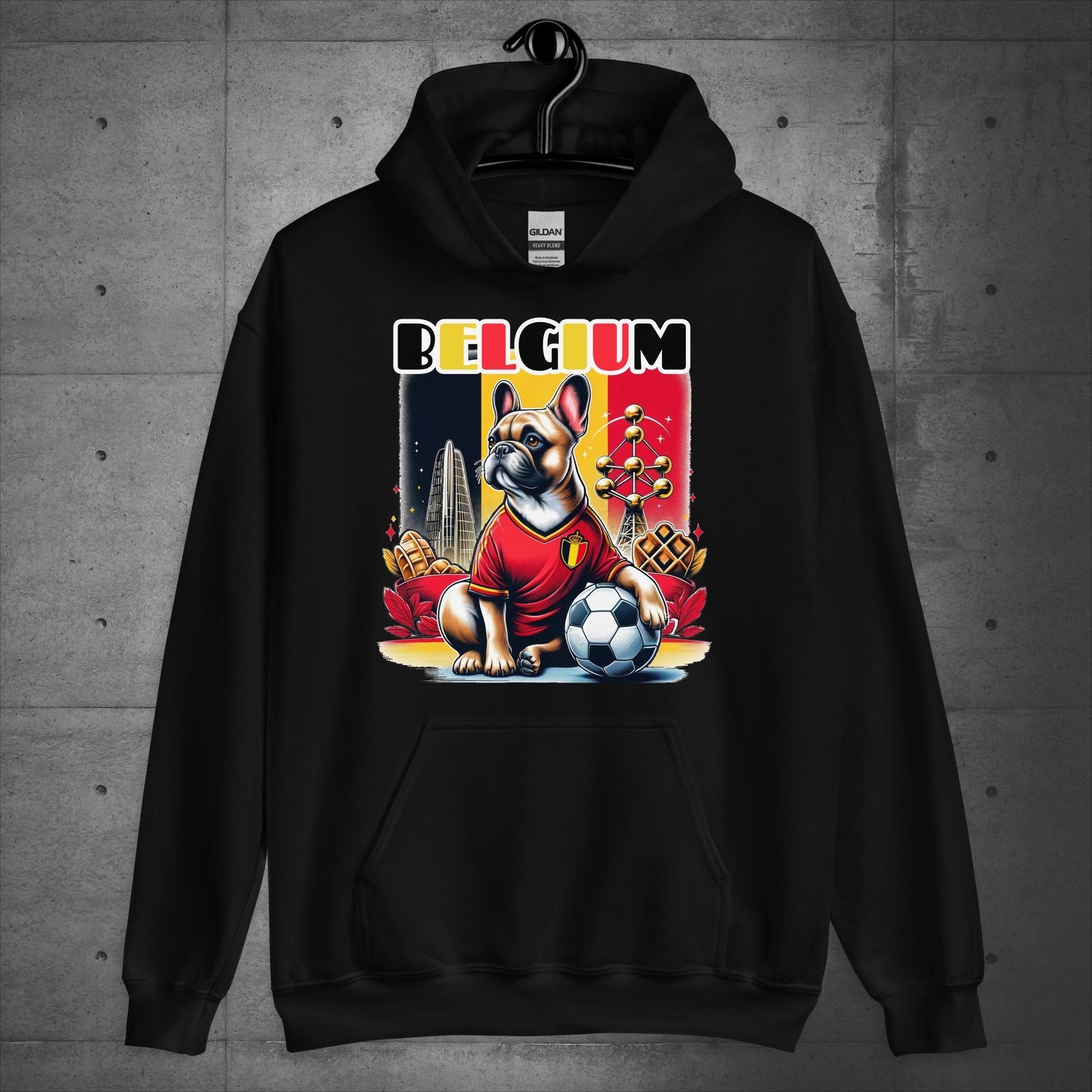 Frenchie Belgium Football Fan - Unisex Hoodie - Frenchie Emporium