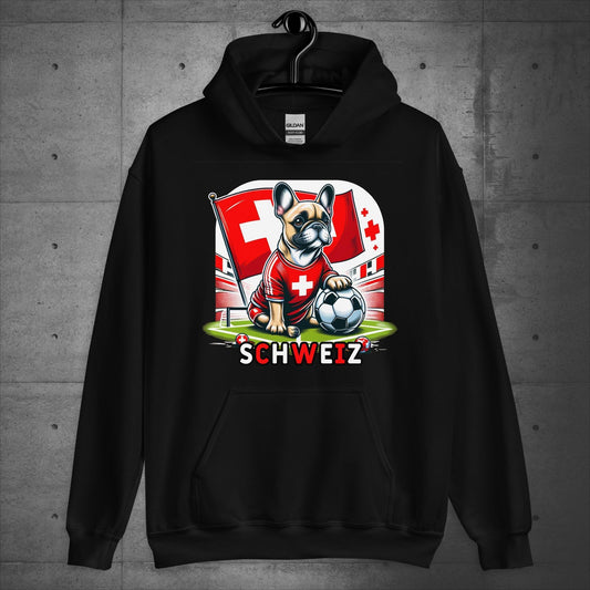Frenchie Schweiz Football Fan - Unisex Hoodie - Frenchie Emporium