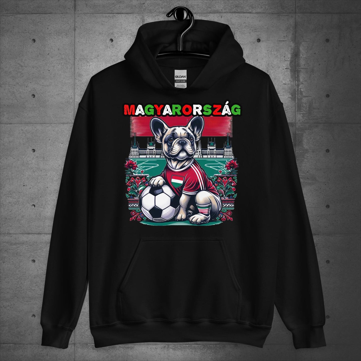Frenchie Magyarország Football Fan - Unisex Hoodie - Frenchie Emporium