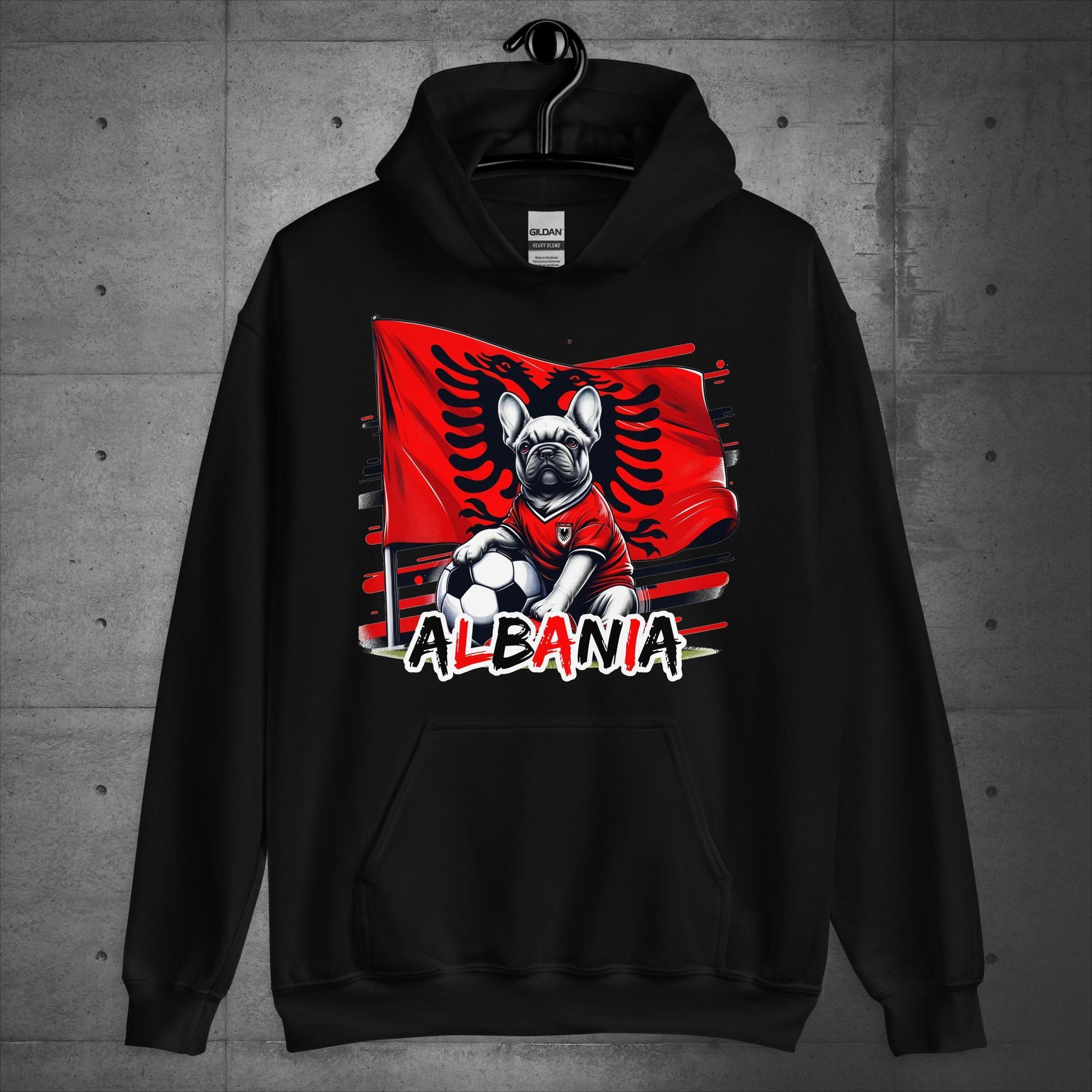 Frenchie Albania Football Fan - Unisex Hoodie - Frenchie Emporium