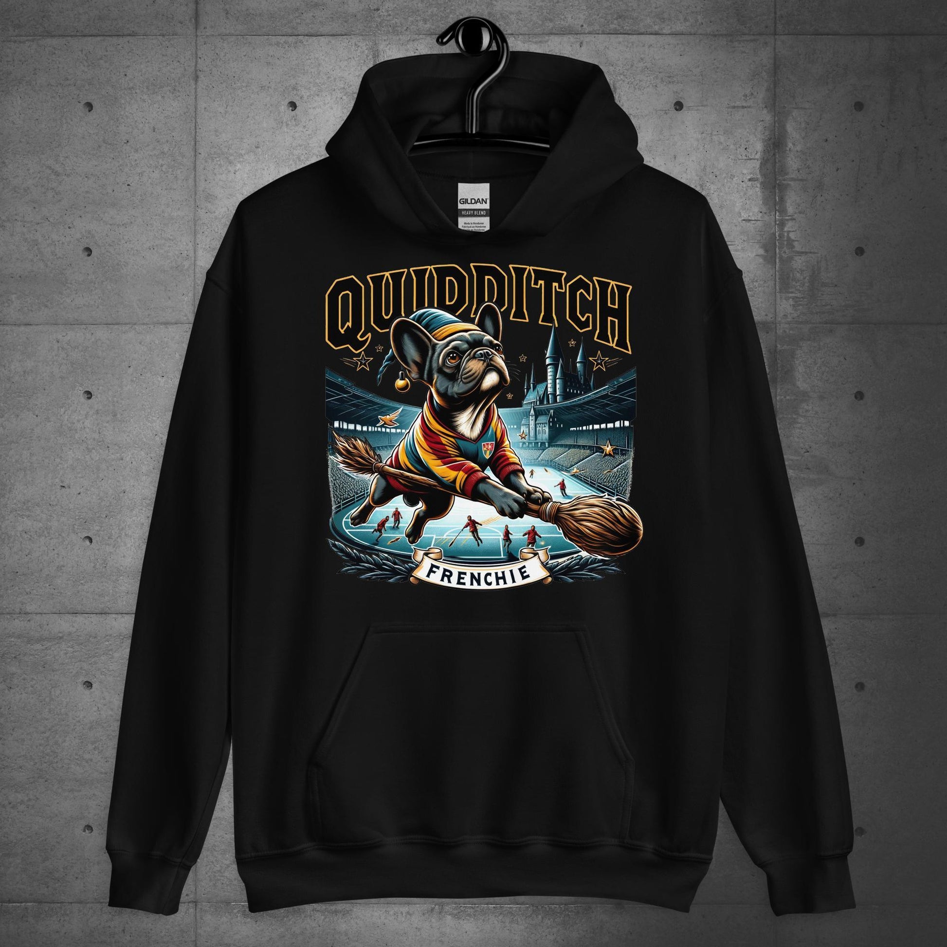 Unisex "Quidditch Frenchie" Hoodie - Frenchie Emporium