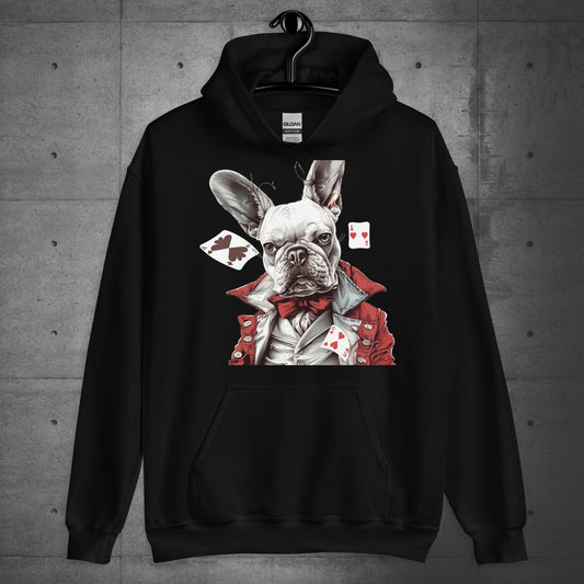 "Player of the cards" Frenchie - Unisex Hoodie