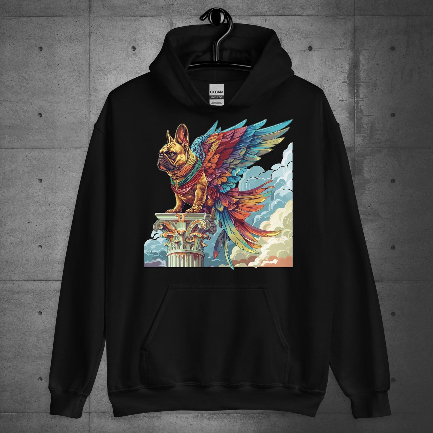 "Wings of Majesty" Frenchie Unisex Hoodie - Frenchie Emporium