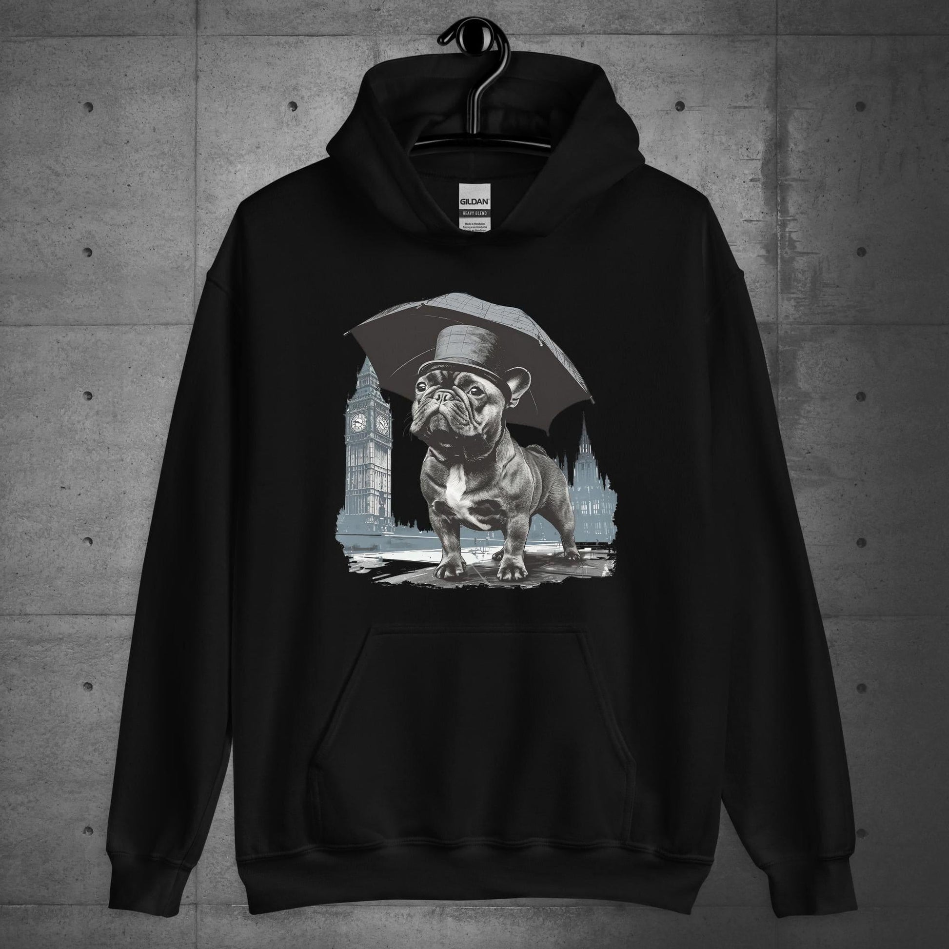 Paw-sitivly British Frenchie - Unisex Hoodie - Frenchie Emporium