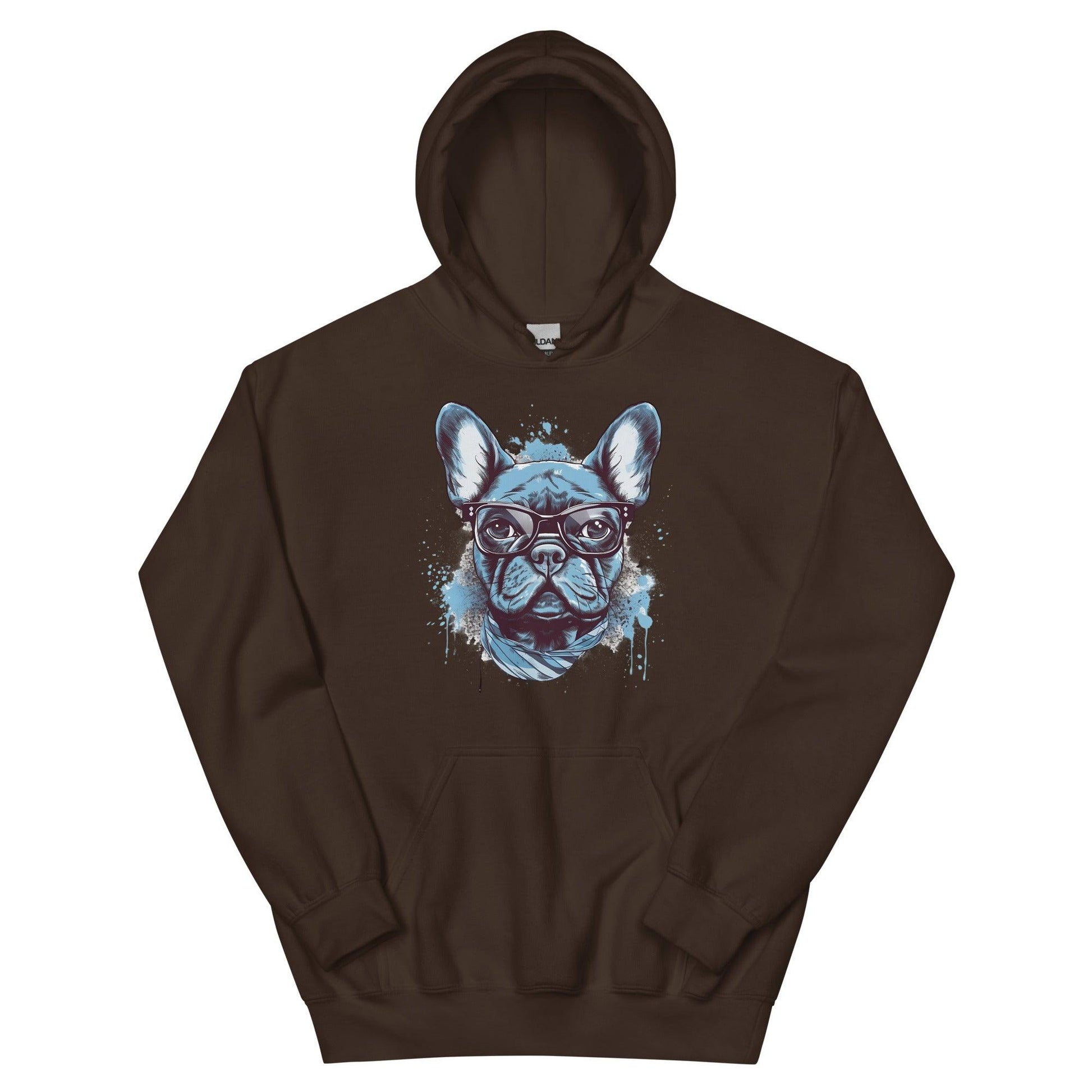 Hipster Frenchie - Unisex Hoodie - Frenchie Emporium