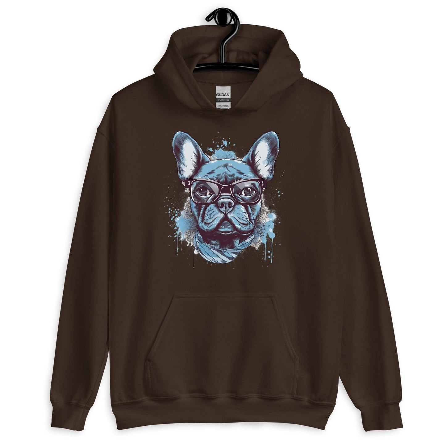 Hipster Frenchie - Unisex Hoodie - Frenchie Emporium