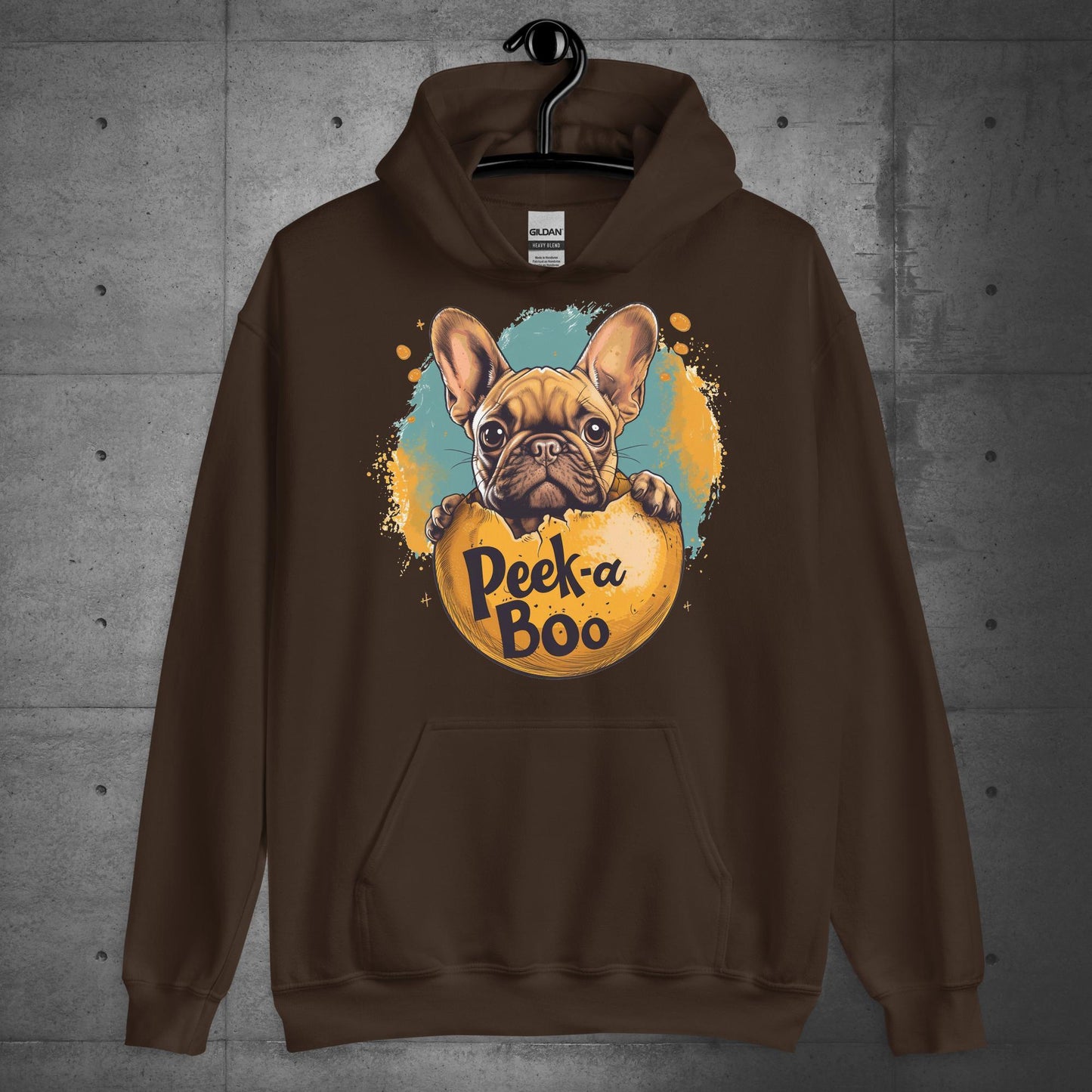 "Peek-a-Boo Frenchie" - Unisex Hoodie - Frenchie Emporium
