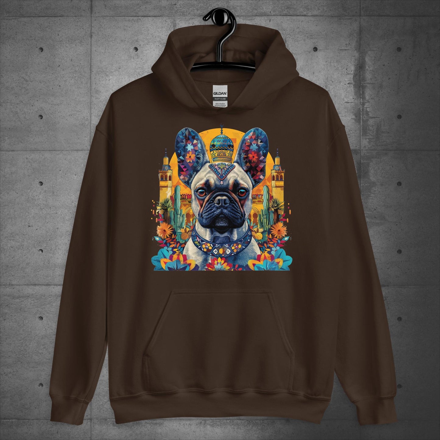 Colorful Marrakesh Medina Frenchie Unisex Hoodie - Frenchie Emporium