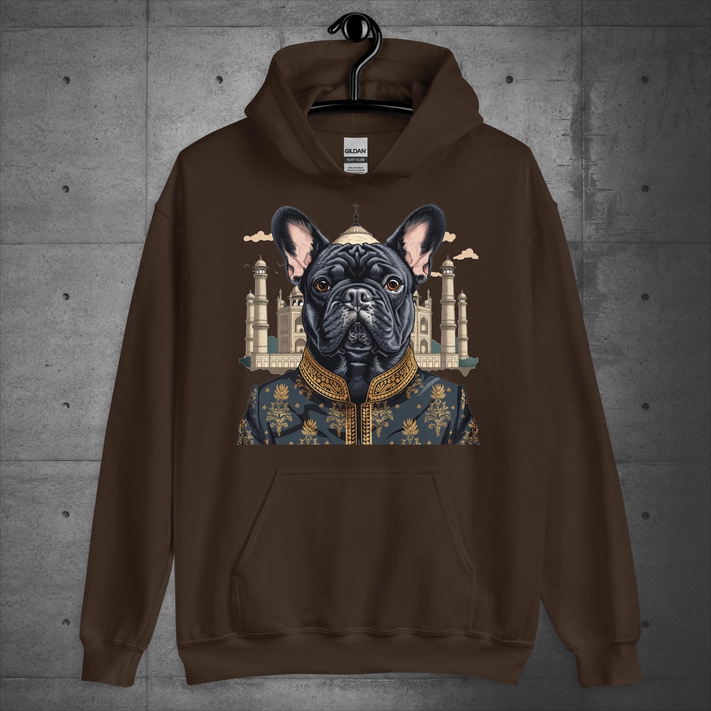 Enchanting Taj Mahal Frenchie Unisex Hoodie - Frenchie Emporium