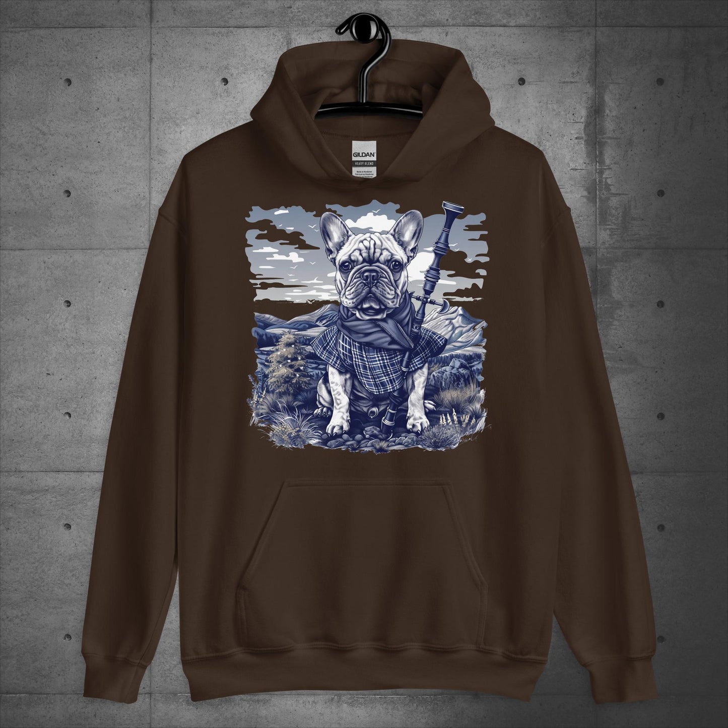 Tartan Highland Frenchie - Unisex Hoodie - Frenchie Emporium