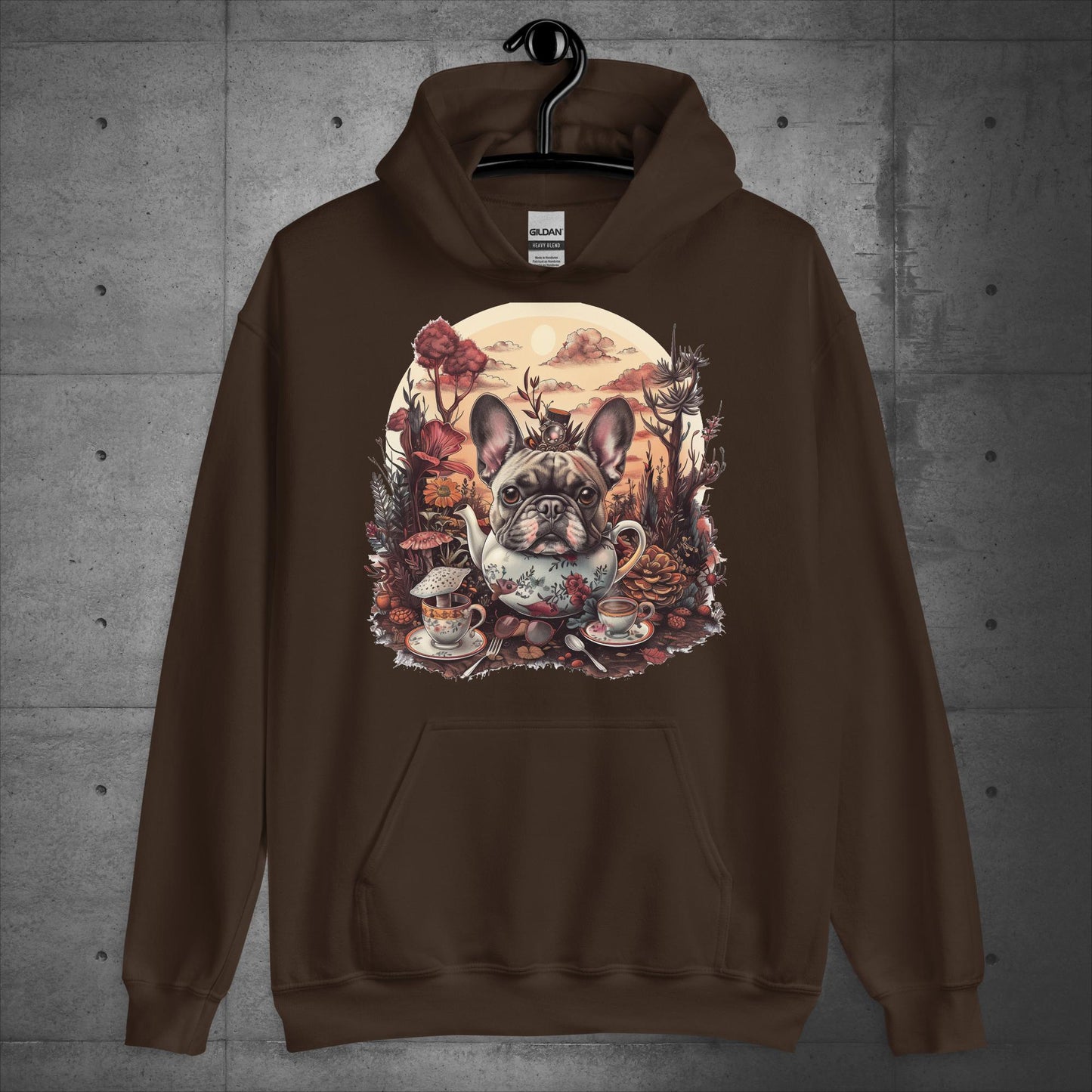 Tea Party Frenchie - Unisex Hoodie - Frenchie Emporium