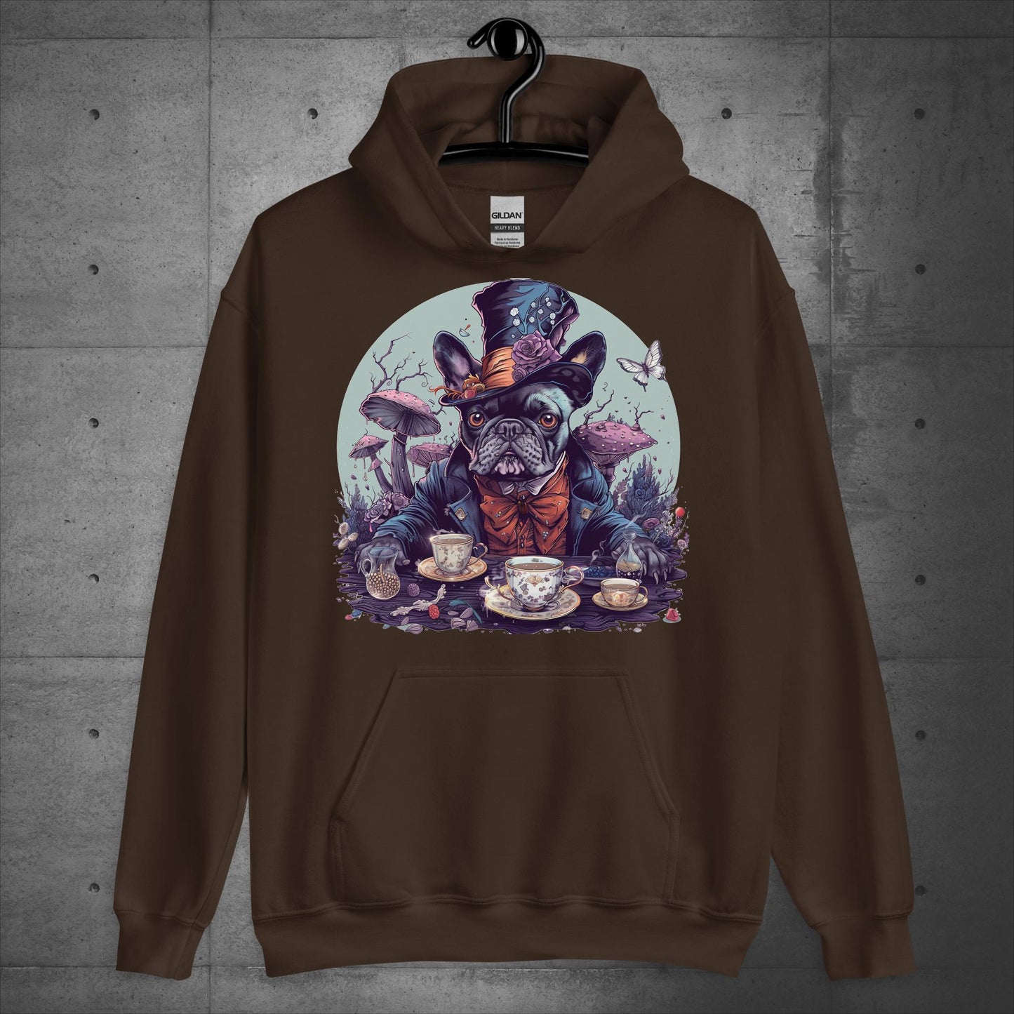 Frenchie Mad Hatter - Unisex Hoodie - Frenchie Emporium