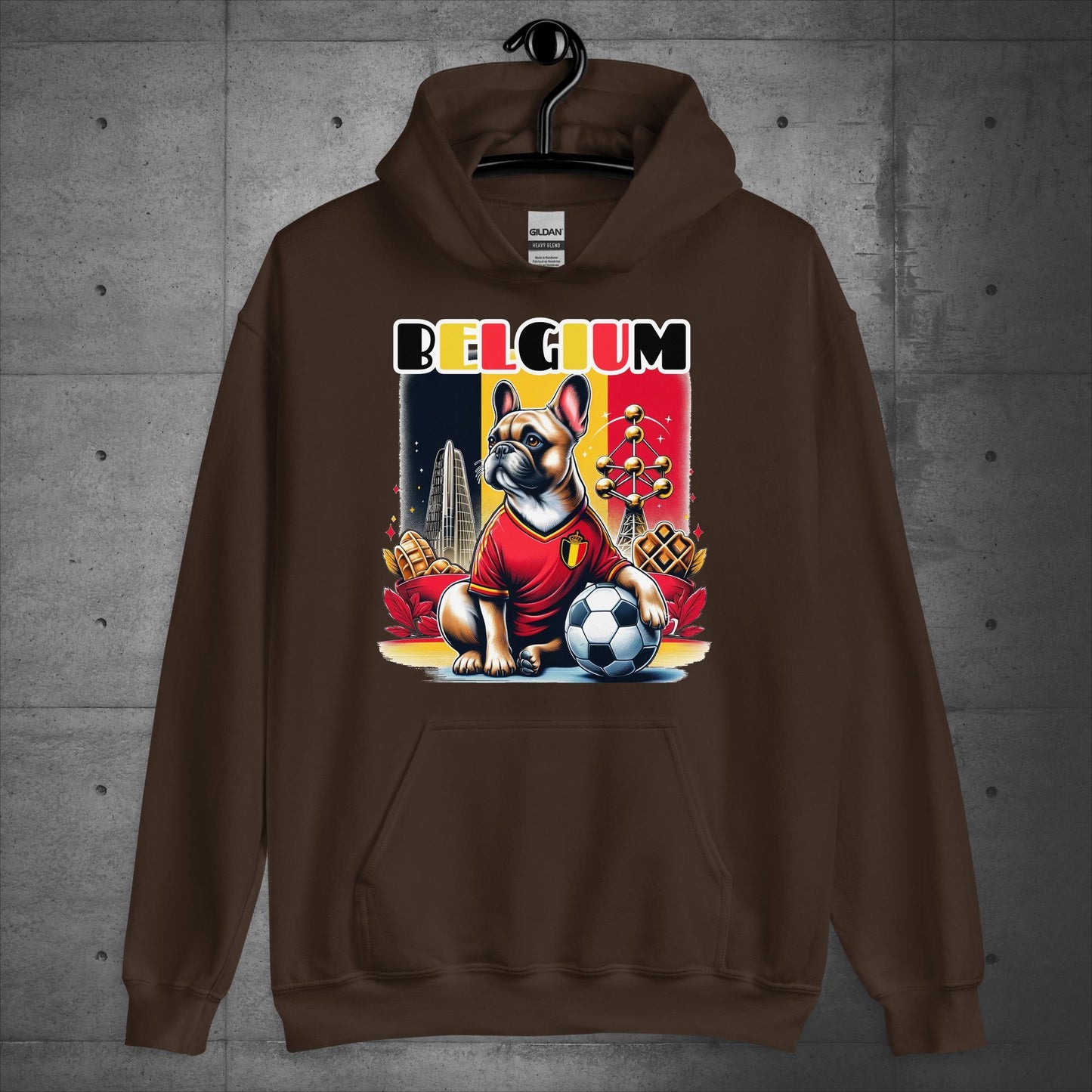 Frenchie Belgium Football Fan - Unisex Hoodie - Frenchie Emporium