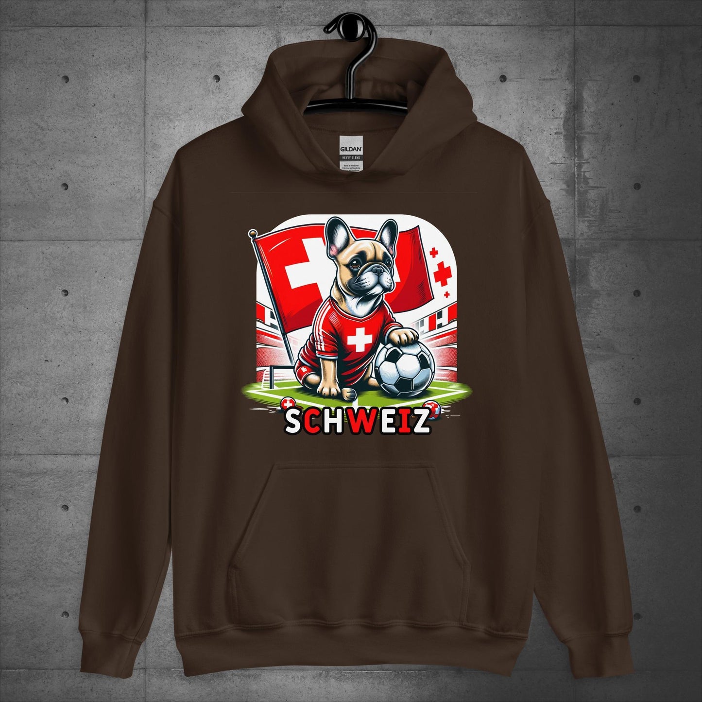 Frenchie Schweiz Football Fan - Unisex Hoodie - Frenchie Emporium