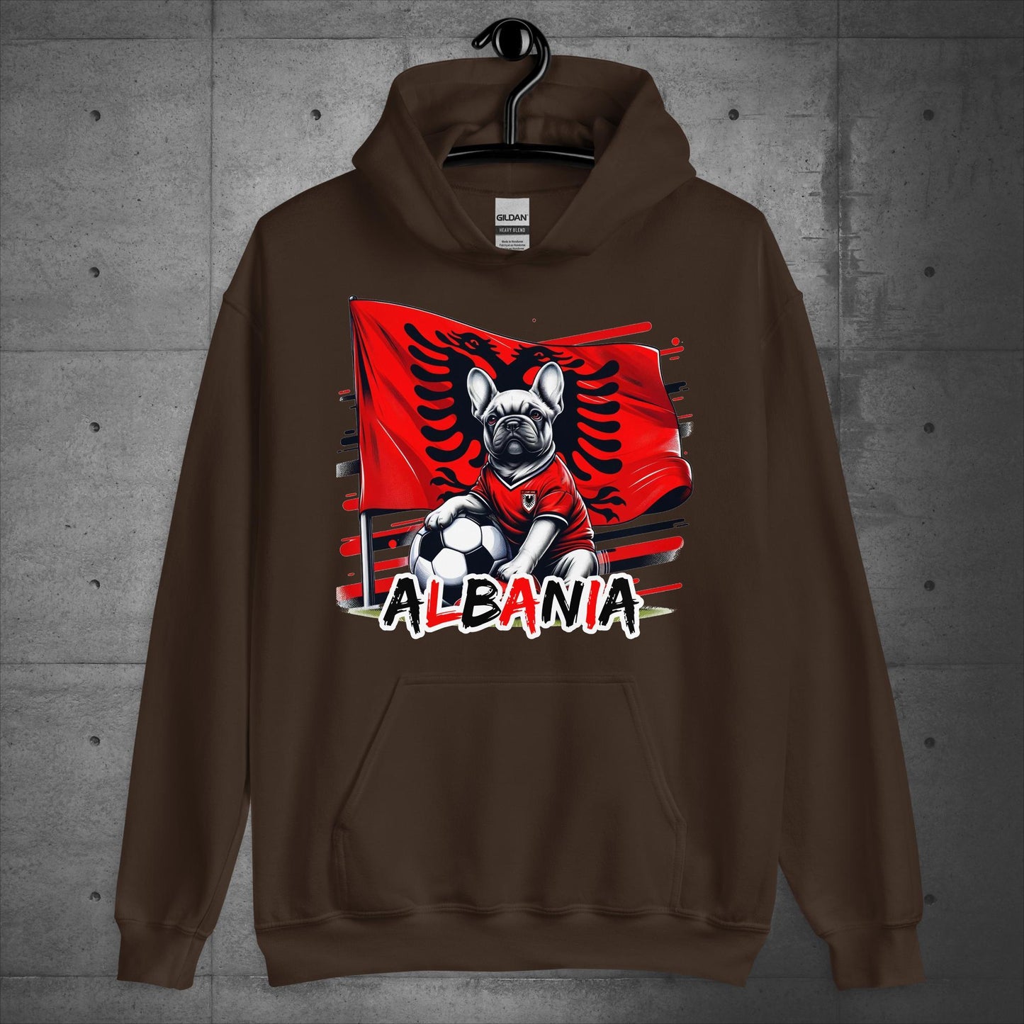 Frenchie Albania Football Fan - Unisex Hoodie - Frenchie Emporium