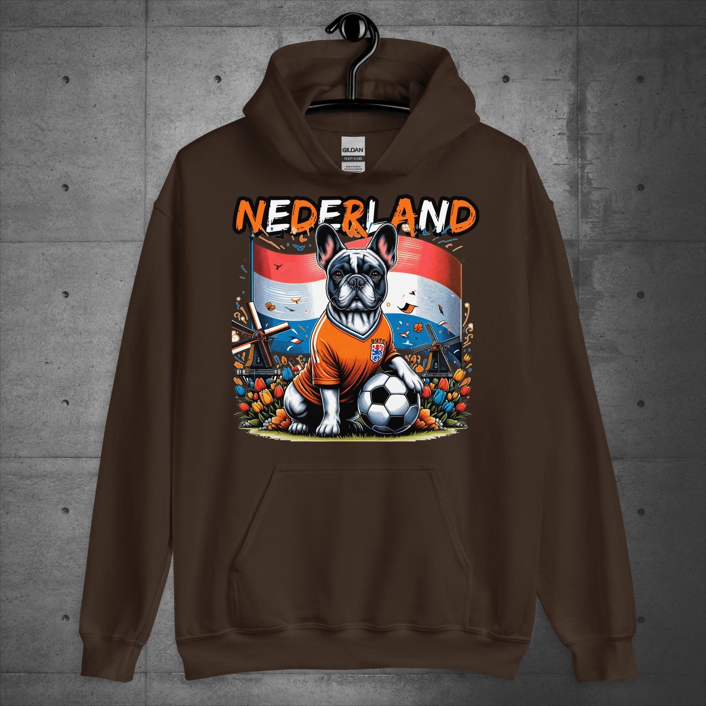 Frenchie Nederland Football Fan - Unisex Hoodie - Frenchie Emporium