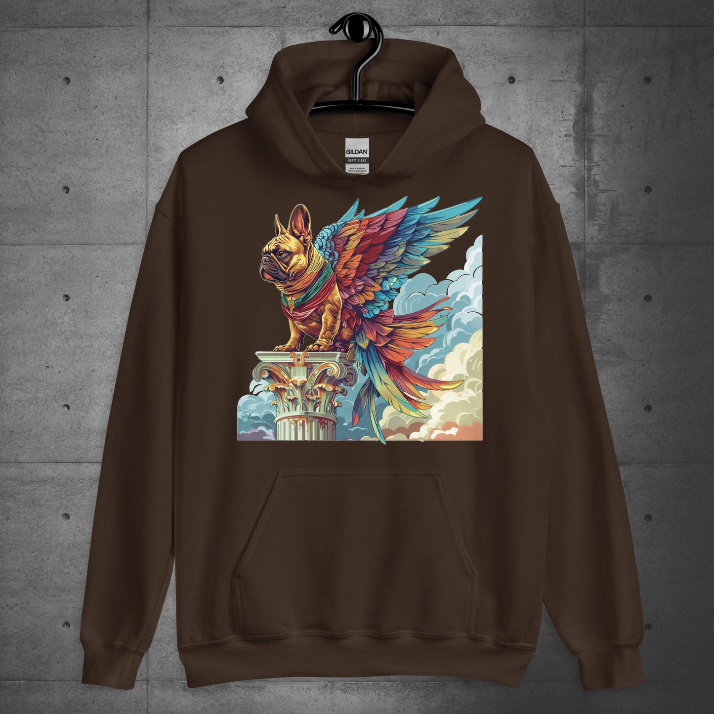 "Wings of Majesty" Frenchie Unisex Hoodie - Frenchie Emporium