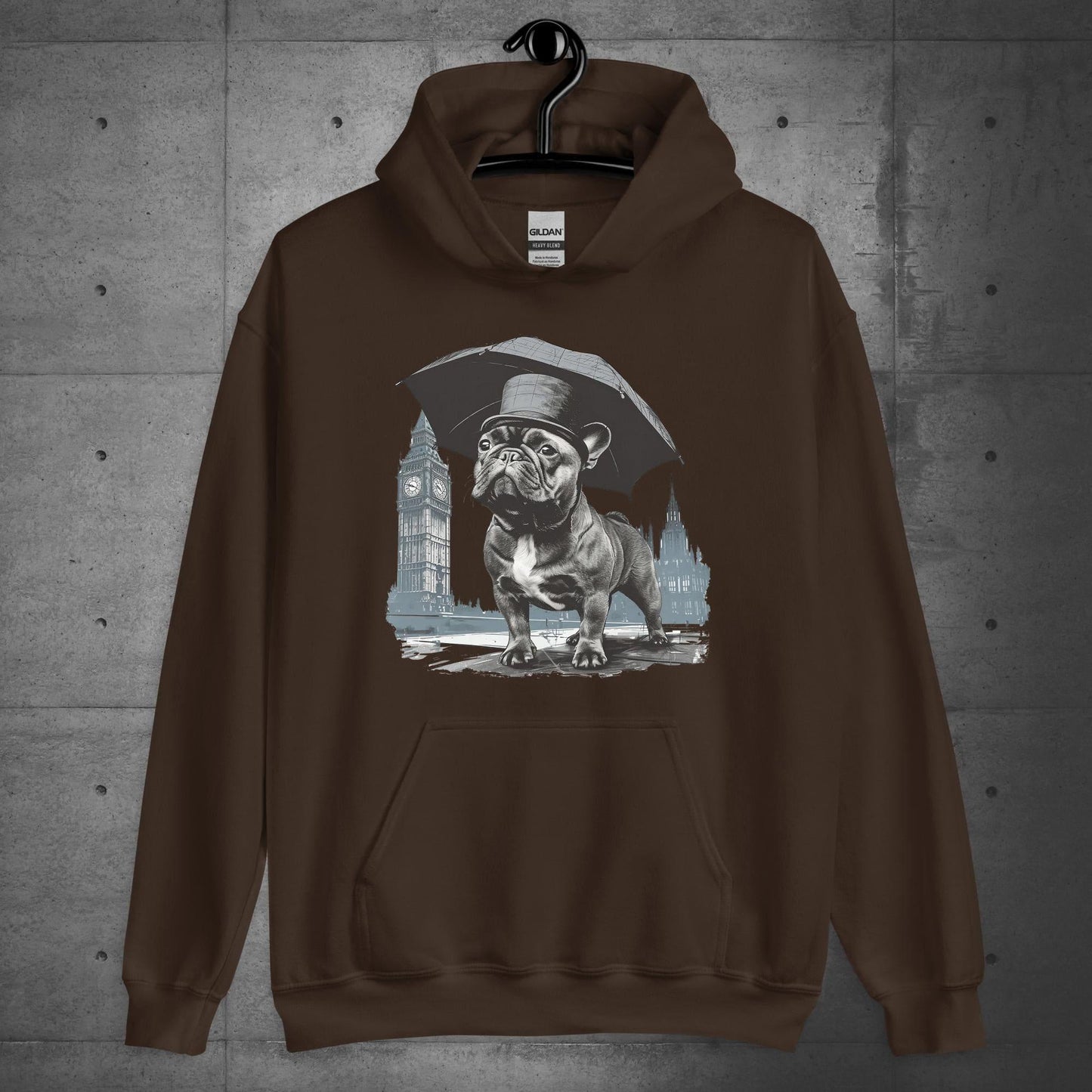 Paw-sitivly British Frenchie - Unisex Hoodie - Frenchie Emporium
