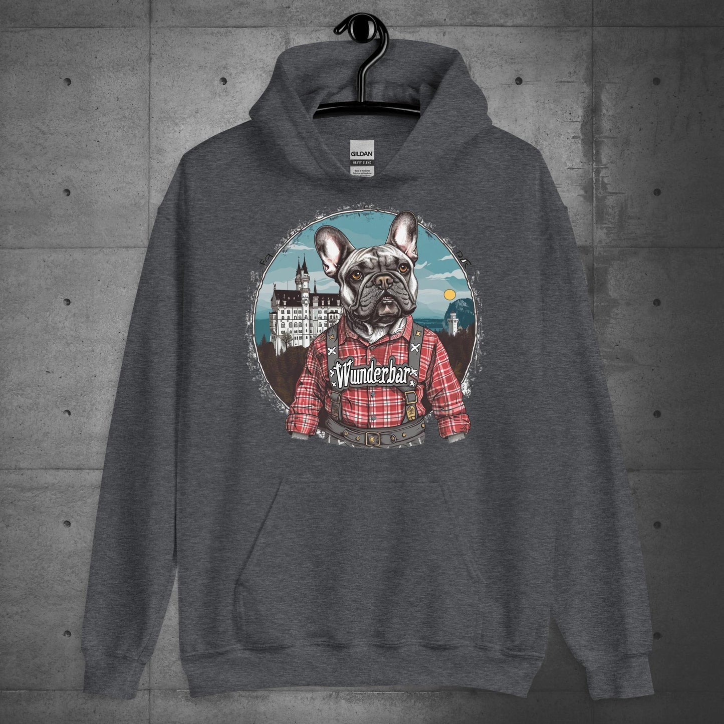 Wunderbar Frenchie in Lederhosen Unisex Hoodie - Frenchie Emporium