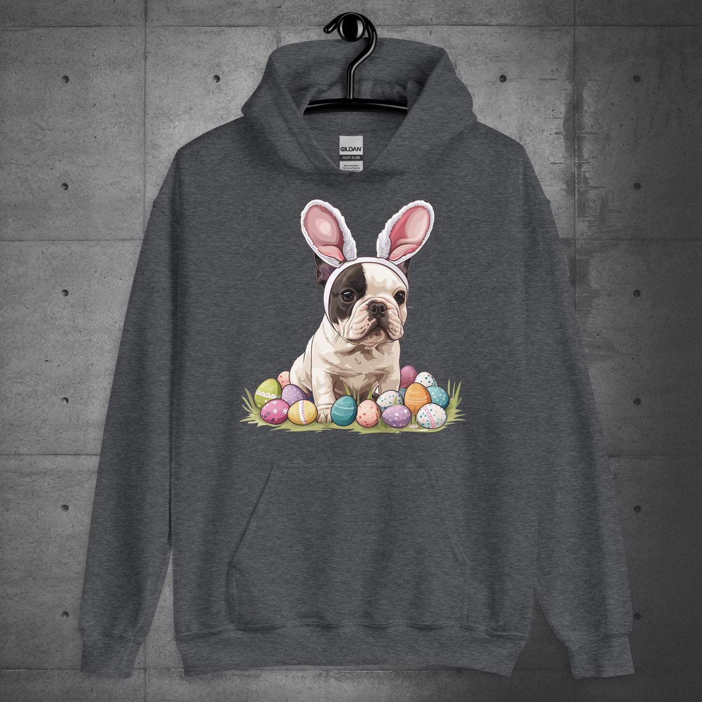 Frenchie Easter Bunny Bliss Unisex Hoodie - Frenchie Emporium