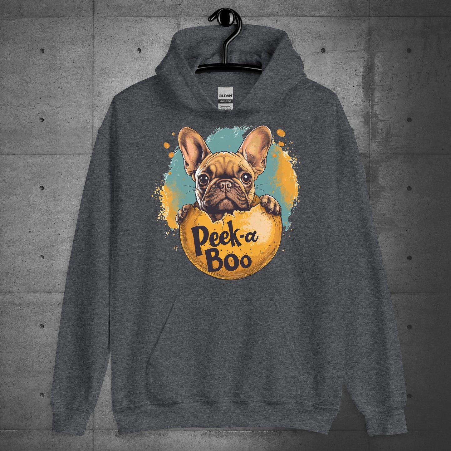 "Peek-a-Boo Frenchie" - Unisex Hoodie - Frenchie Emporium