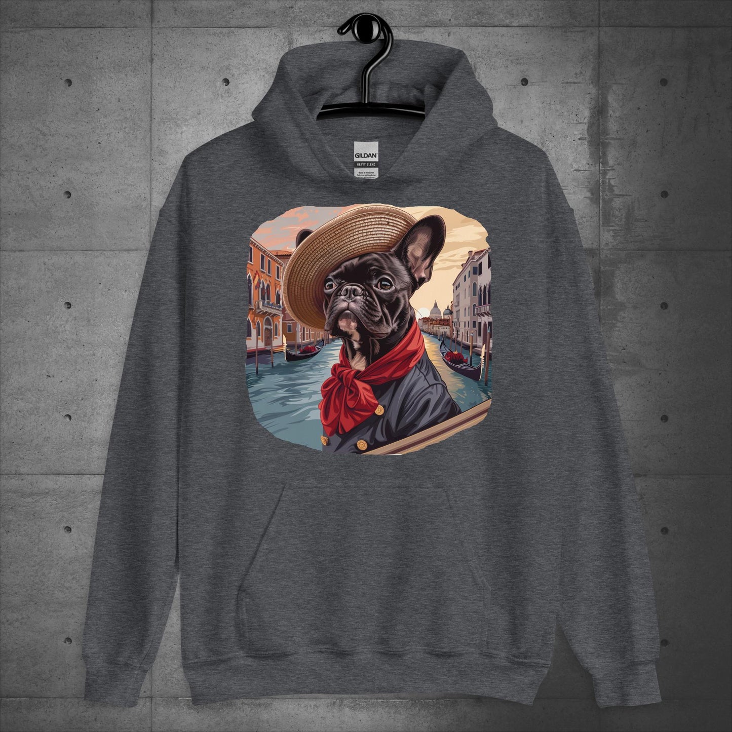 Frenchie as Venice Gondolier - Unisex Hoodie - Frenchie Emporium