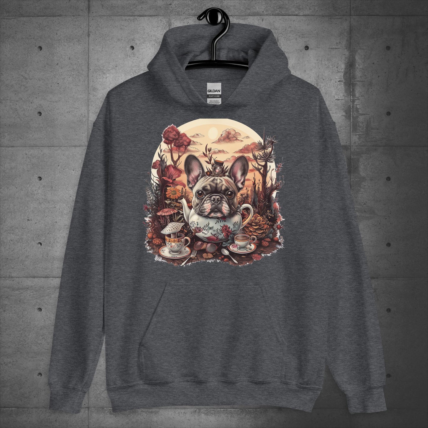Tea Party Frenchie - Unisex Hoodie - Frenchie Emporium
