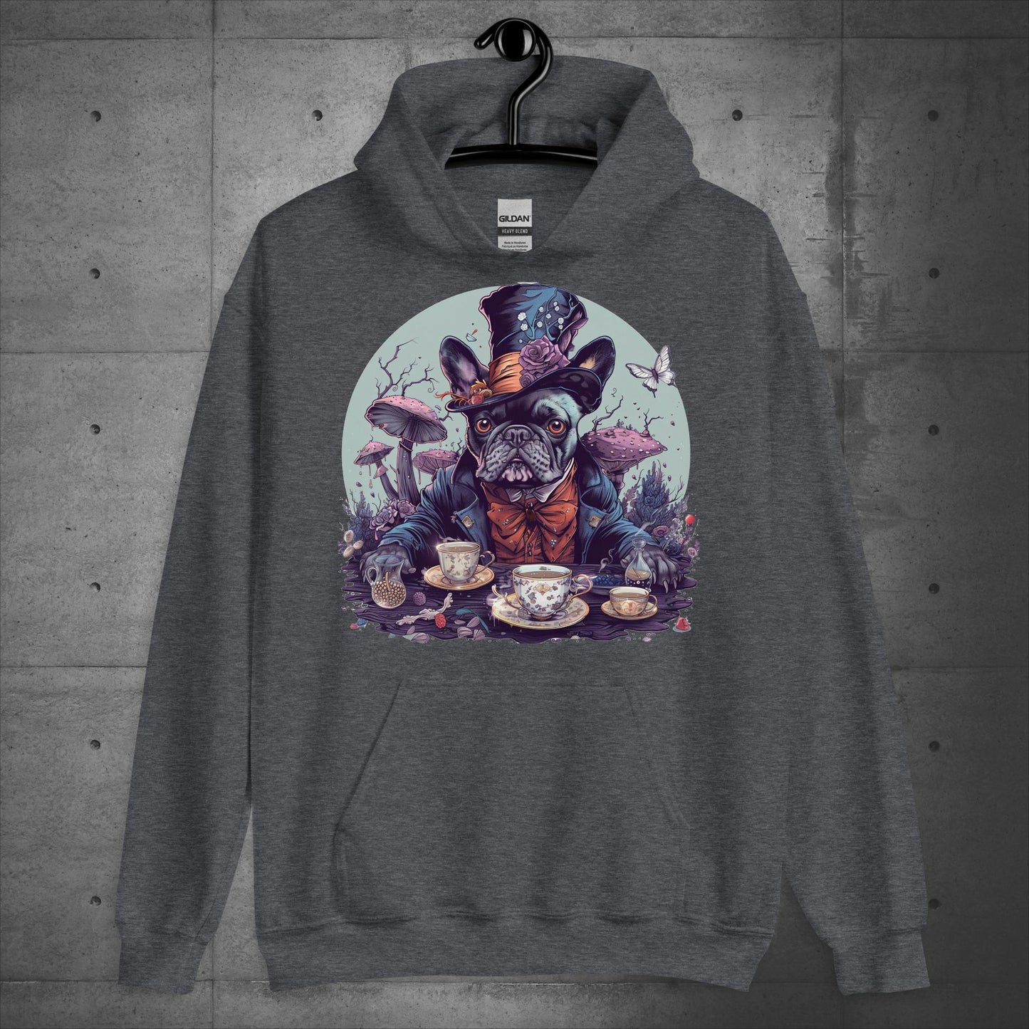 Frenchie Mad Hatter - Unisex Hoodie - Frenchie Emporium