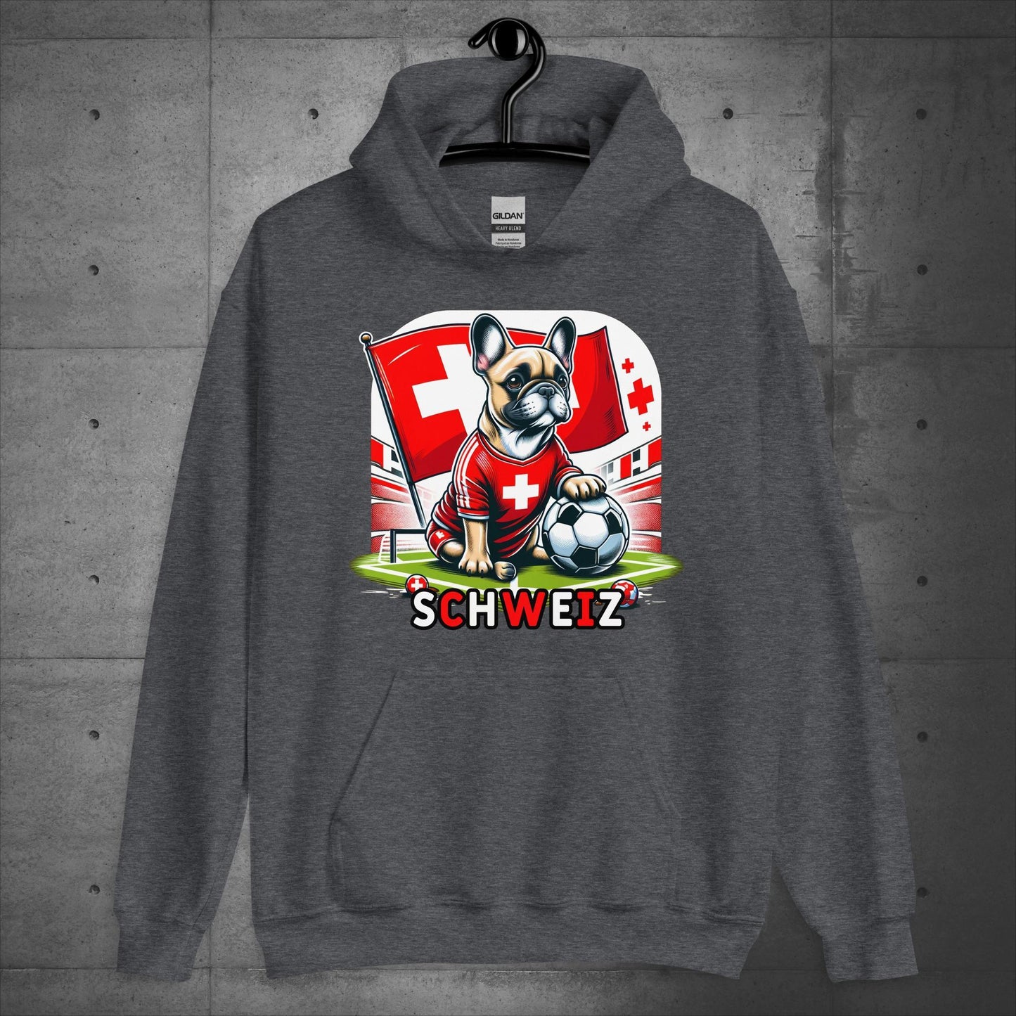 Frenchie Schweiz Football Fan - Unisex Hoodie - Frenchie Emporium