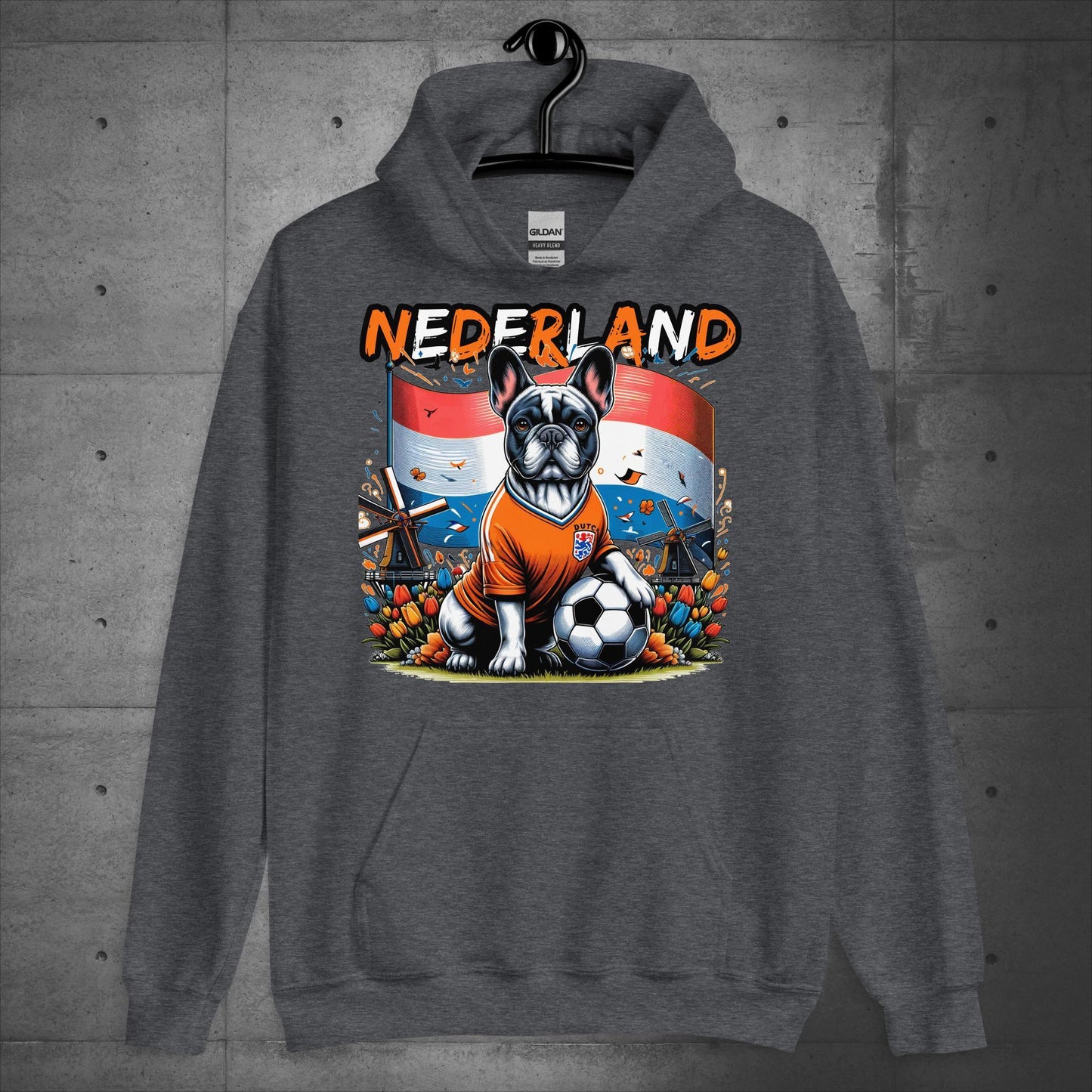 Frenchie Nederland Football Fan - Unisex Hoodie - Frenchie Emporium