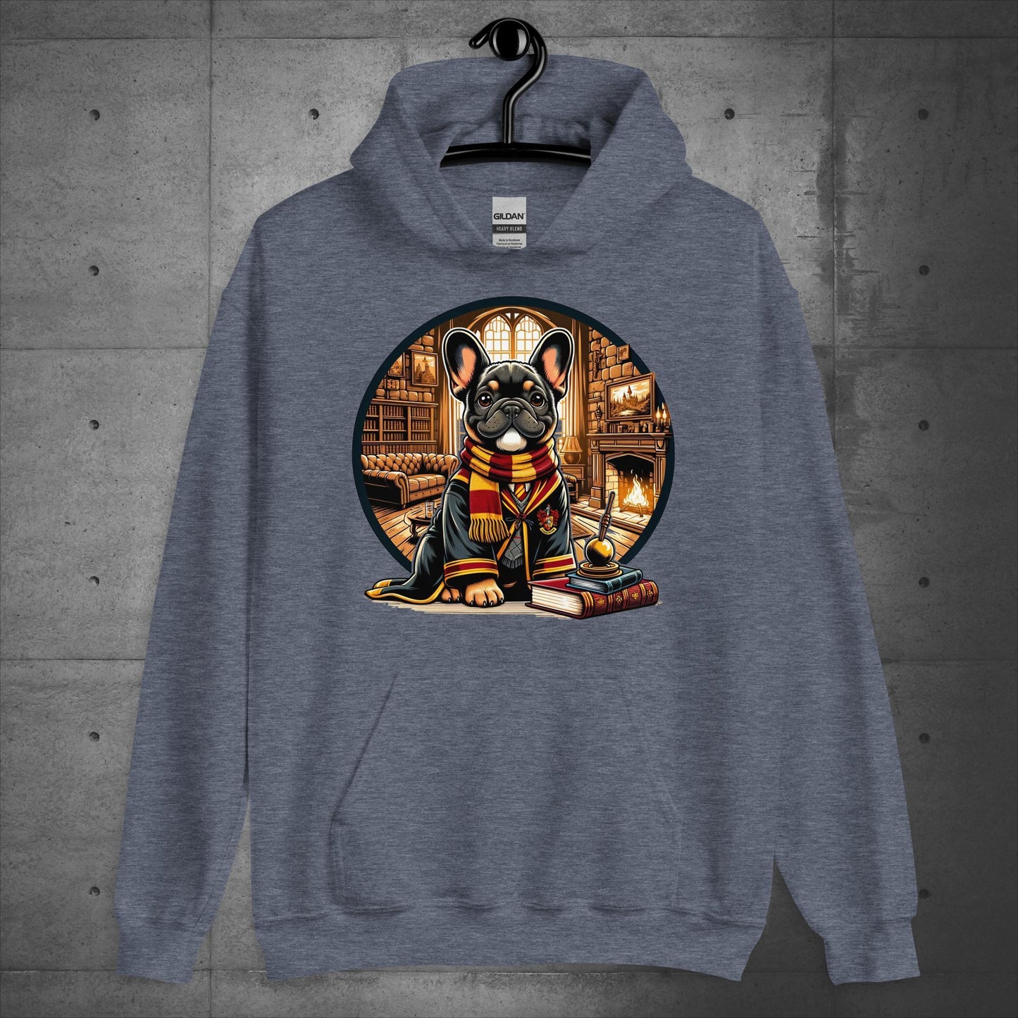 Unisex "Gryffindor Frenchie" Hoodie: - Frenchie Emporium