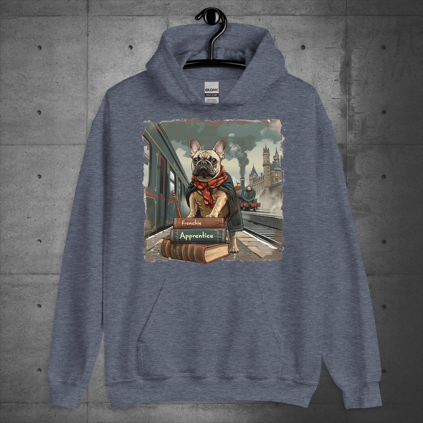 Unisex French Bulldog "Train to Wizardry" Hoodie - Frenchie Emporium