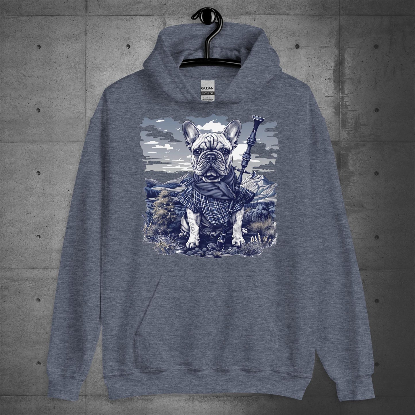 Tartan Highland Frenchie - Unisex Hoodie - Frenchie Emporium