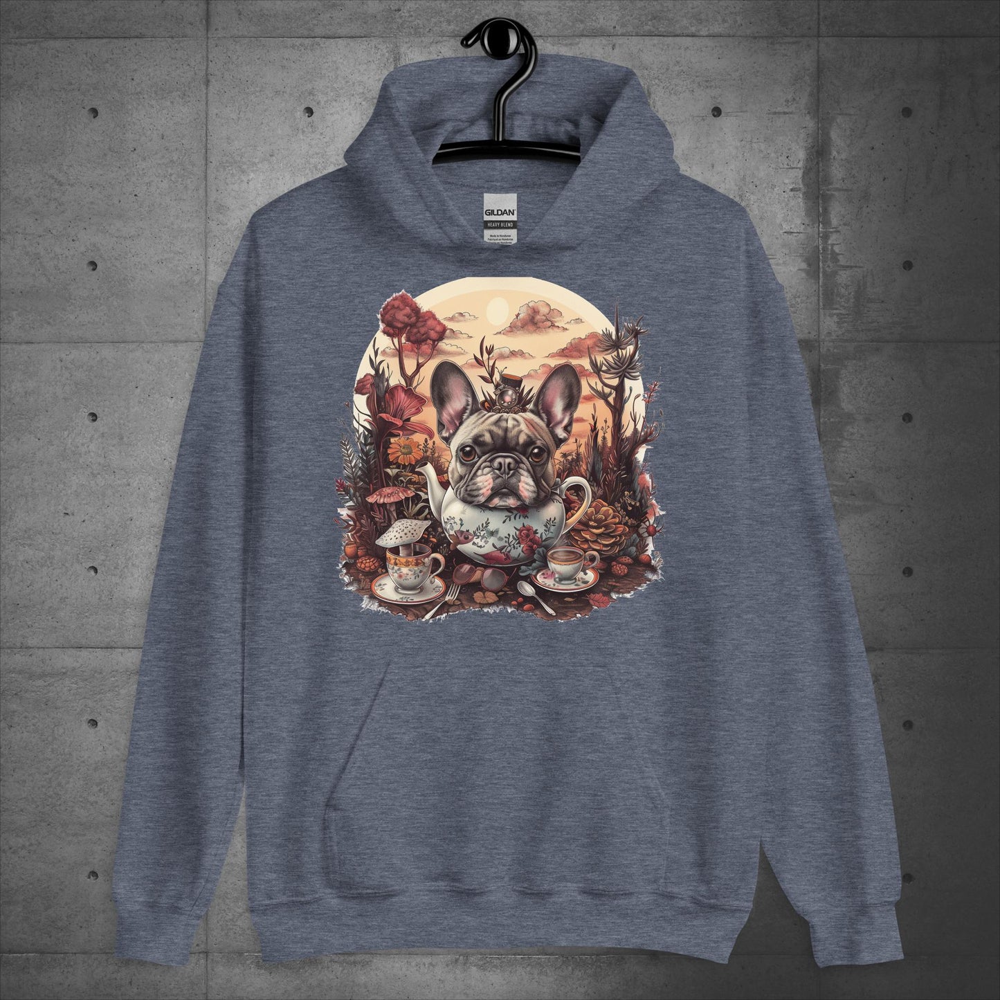 Tea Party Frenchie - Unisex Hoodie - Frenchie Emporium