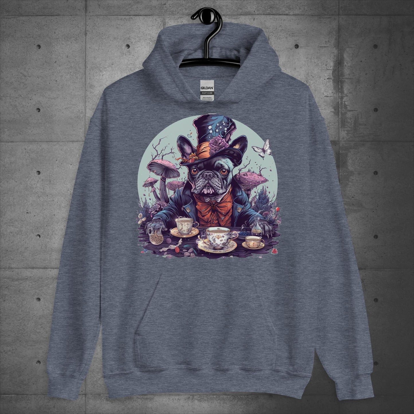 Frenchie Mad Hatter - Unisex Hoodie - Frenchie Emporium