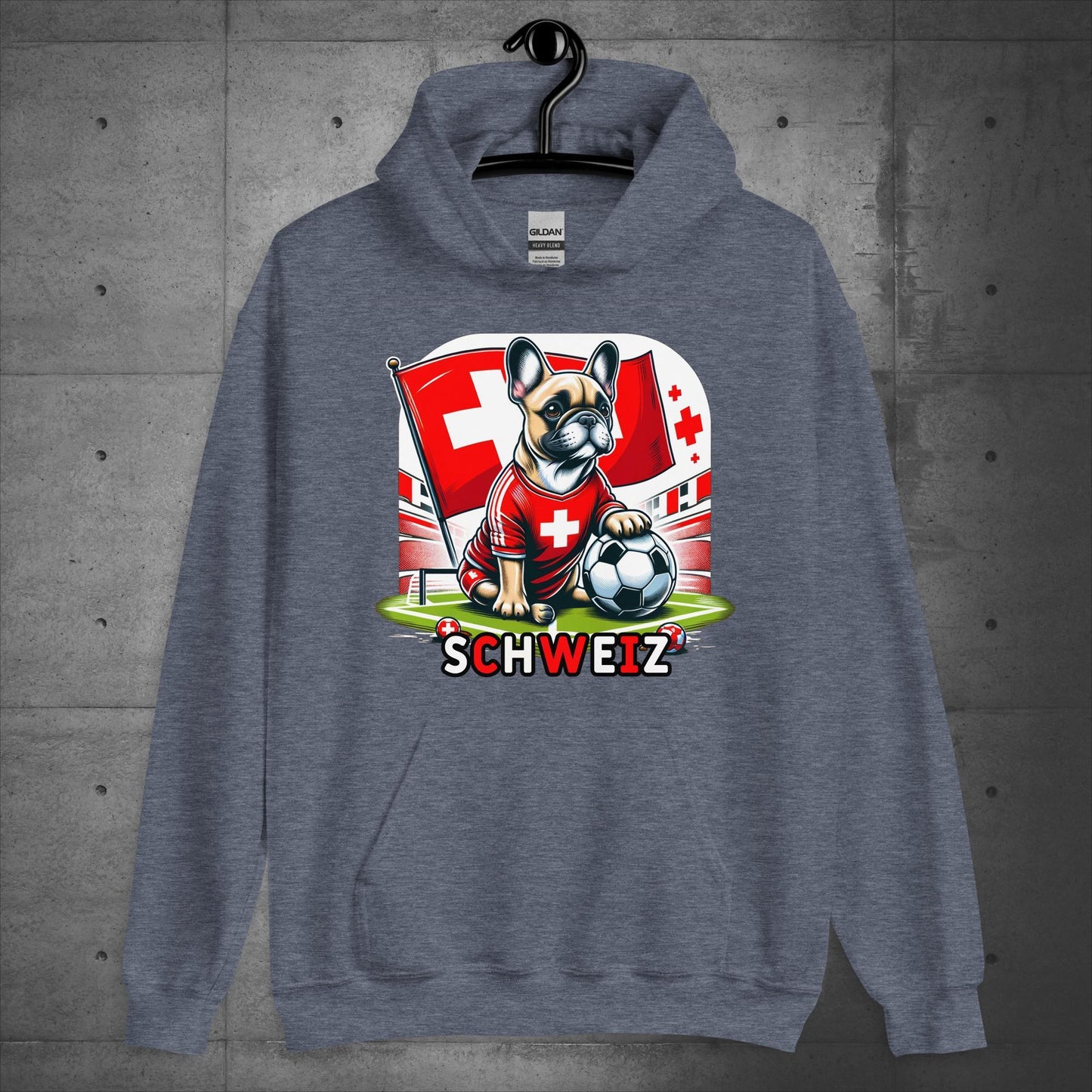 Frenchie Schweiz Football Fan - Unisex Hoodie - Frenchie Emporium