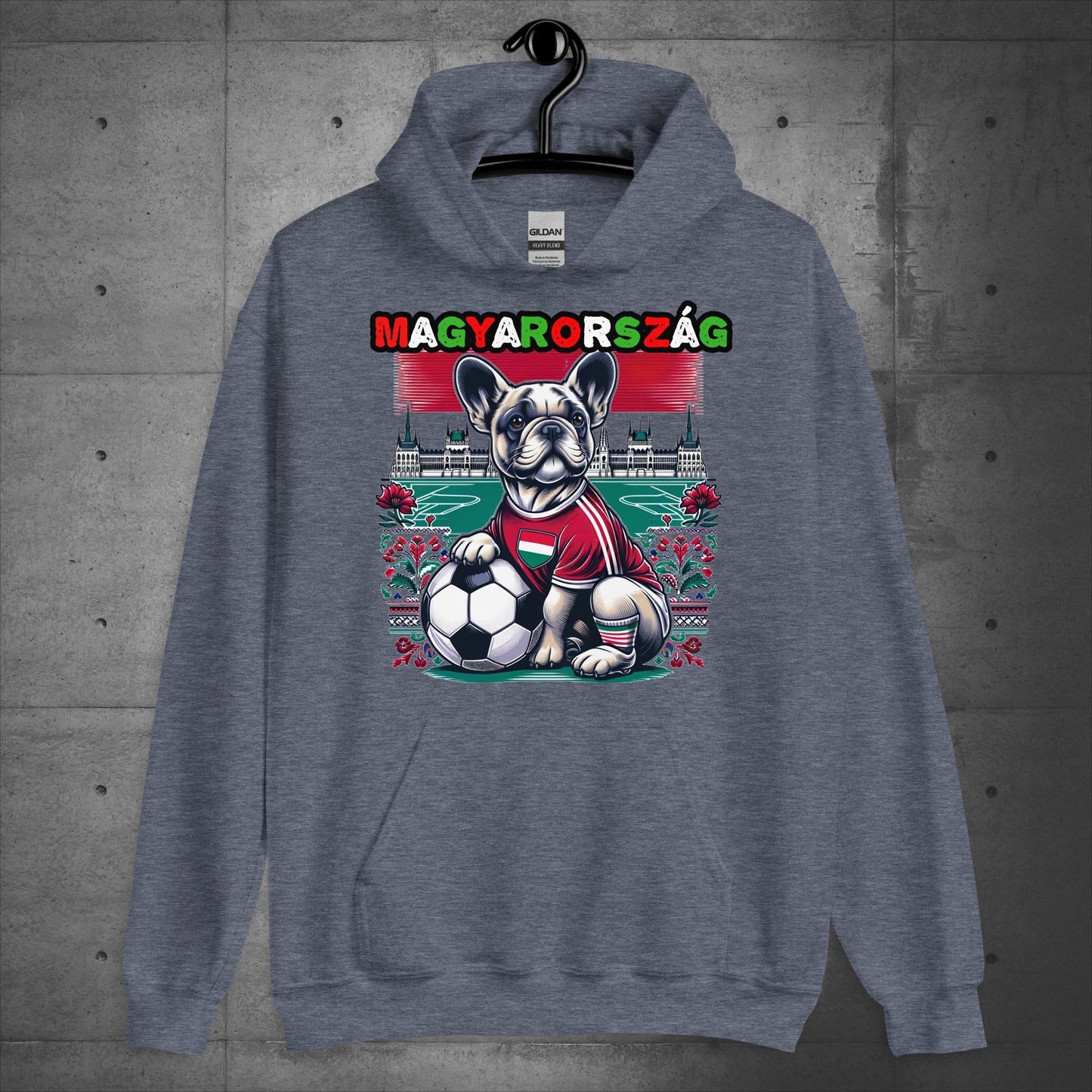 Frenchie Magyarország Football Fan - Unisex Hoodie - Frenchie Emporium