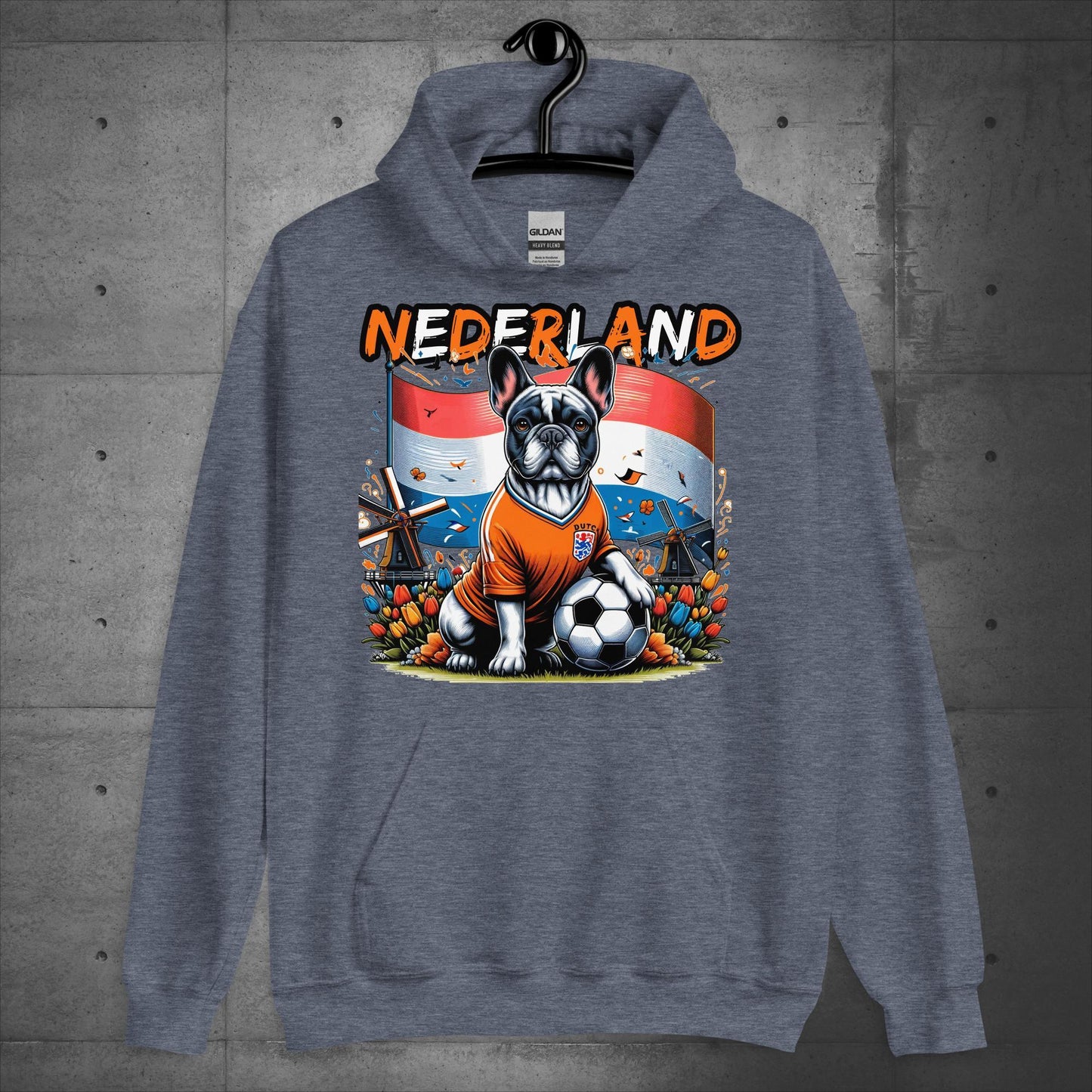 Frenchie Nederland Football Fan - Unisex Hoodie - Frenchie Emporium