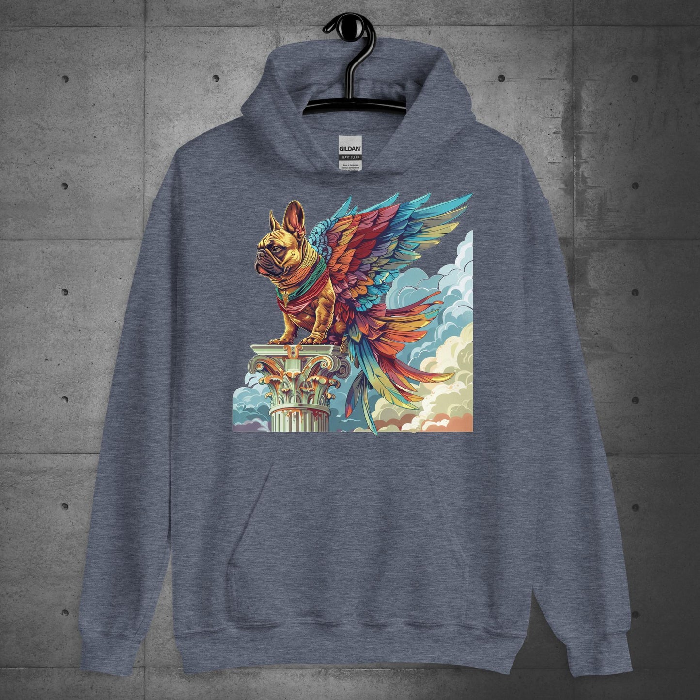 "Wings of Majesty" Frenchie Unisex Hoodie - Frenchie Emporium