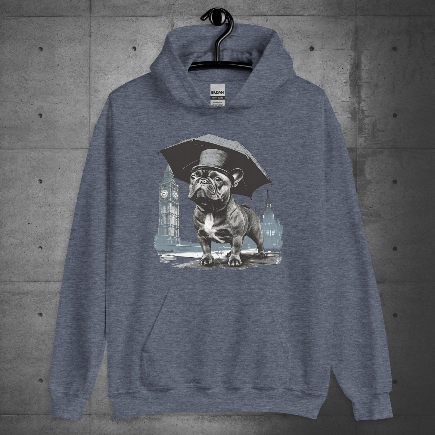 Paw-sitivly British Frenchie - Unisex Hoodie - Frenchie Emporium